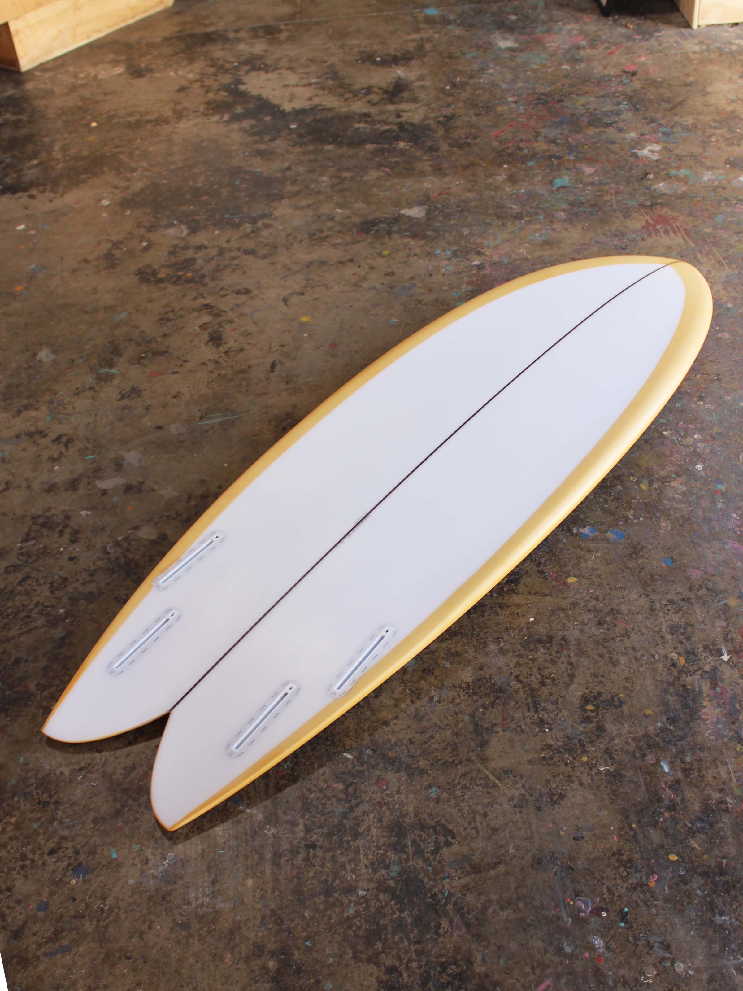 5'6 Simon Shapes Quad Fish - Mollusk Surf Shop