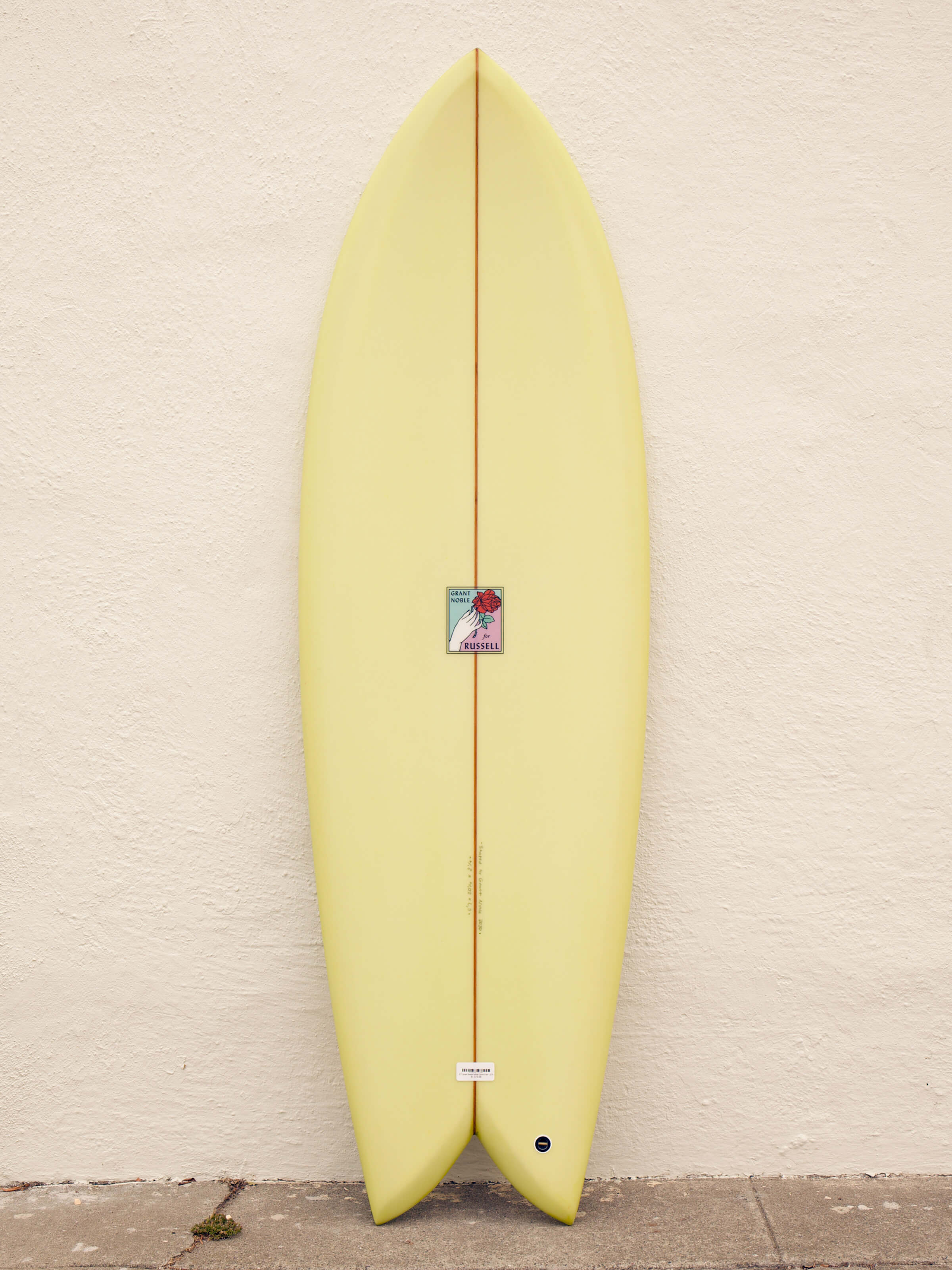 5'7 Grant Noble White Dove Fish - Mollusk Surf Shop
