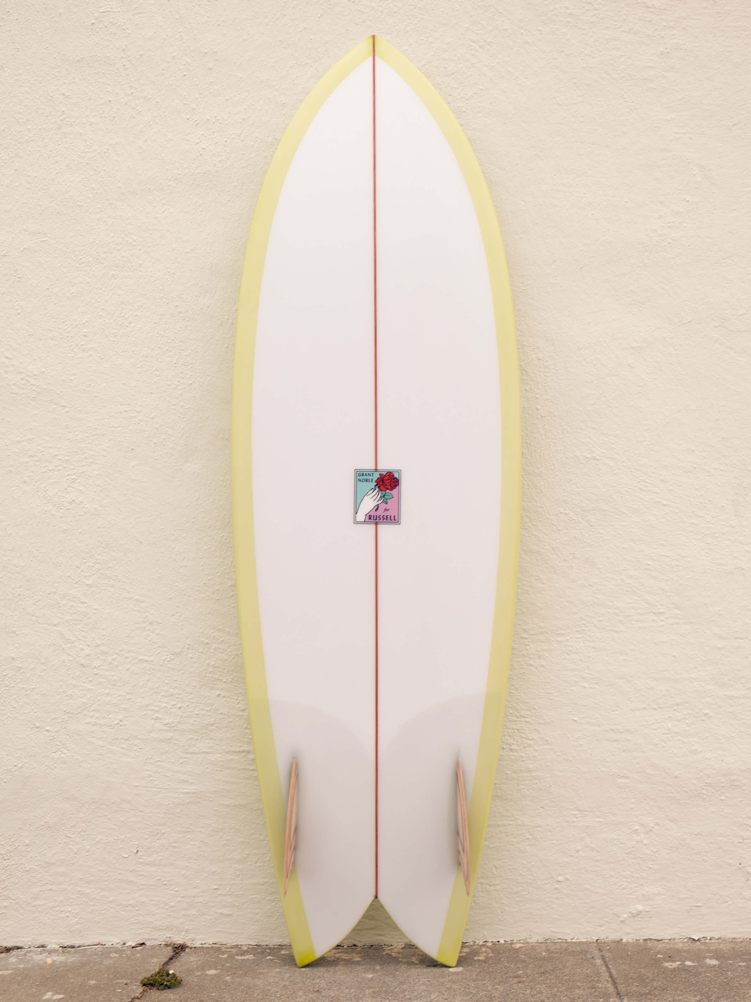 5'7 Grant Noble White Dove Fish - Mollusk Surf Shop