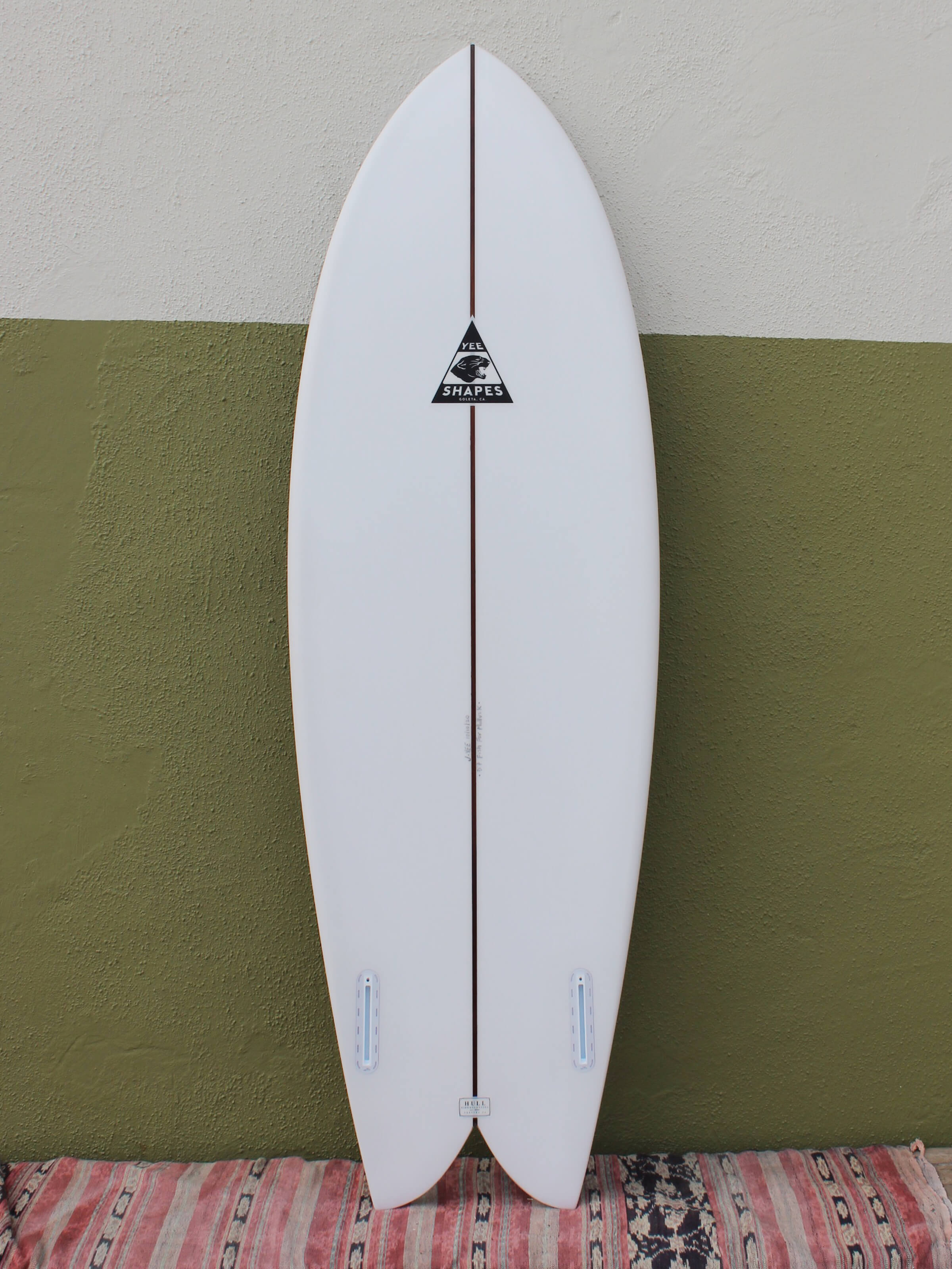 5'7 Yee Shapes Twin Fin Fish - Mollusk Surf Shop