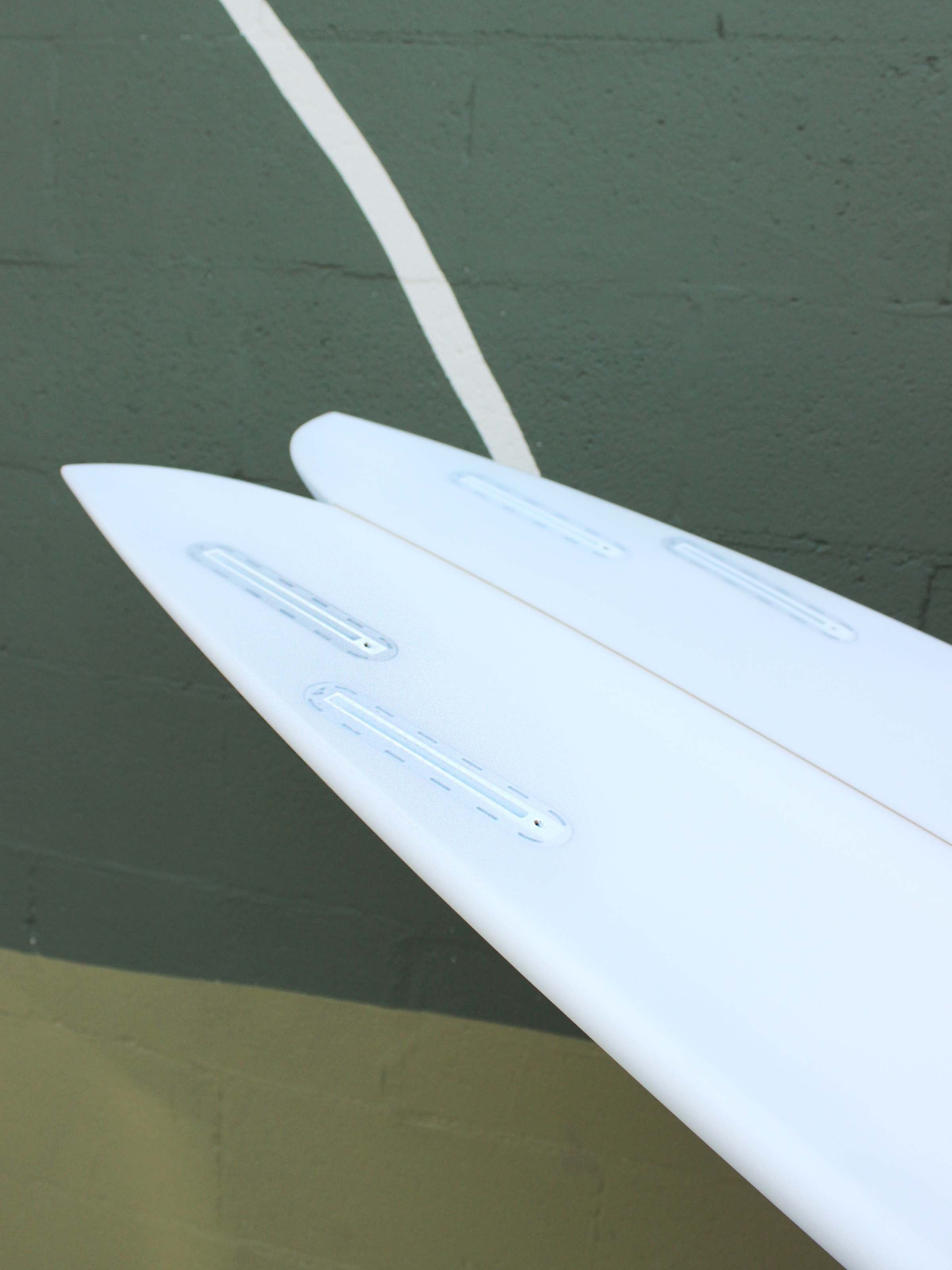 5'8 Simon Shapes Quad Fish - Mollusk Surf Shop - description