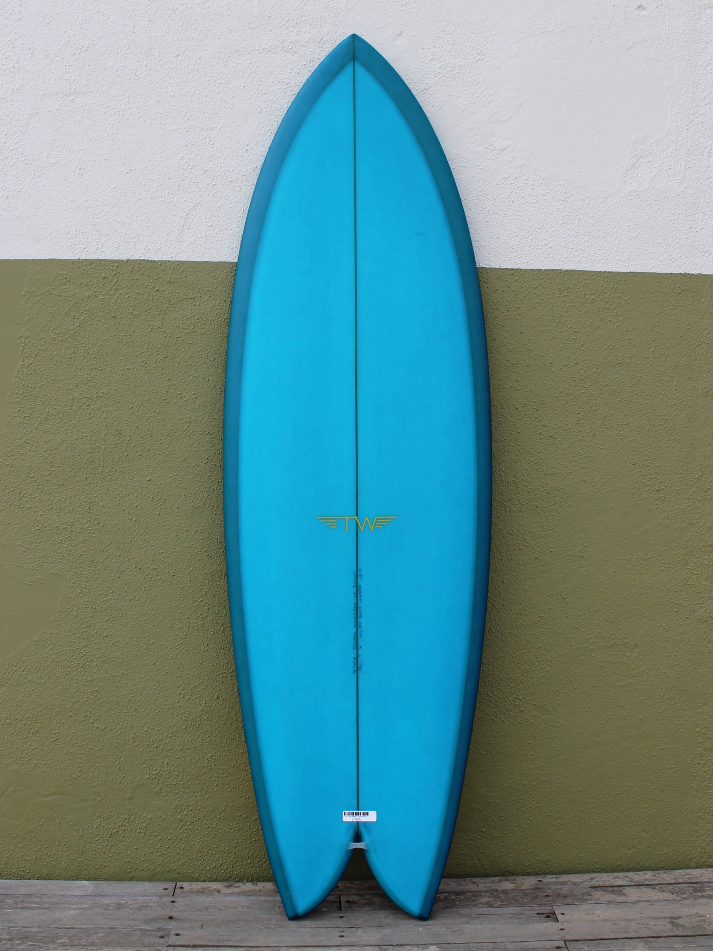5'8 Tyler Warren Dream Fish - Turquoise - Mollusk Surf Shop