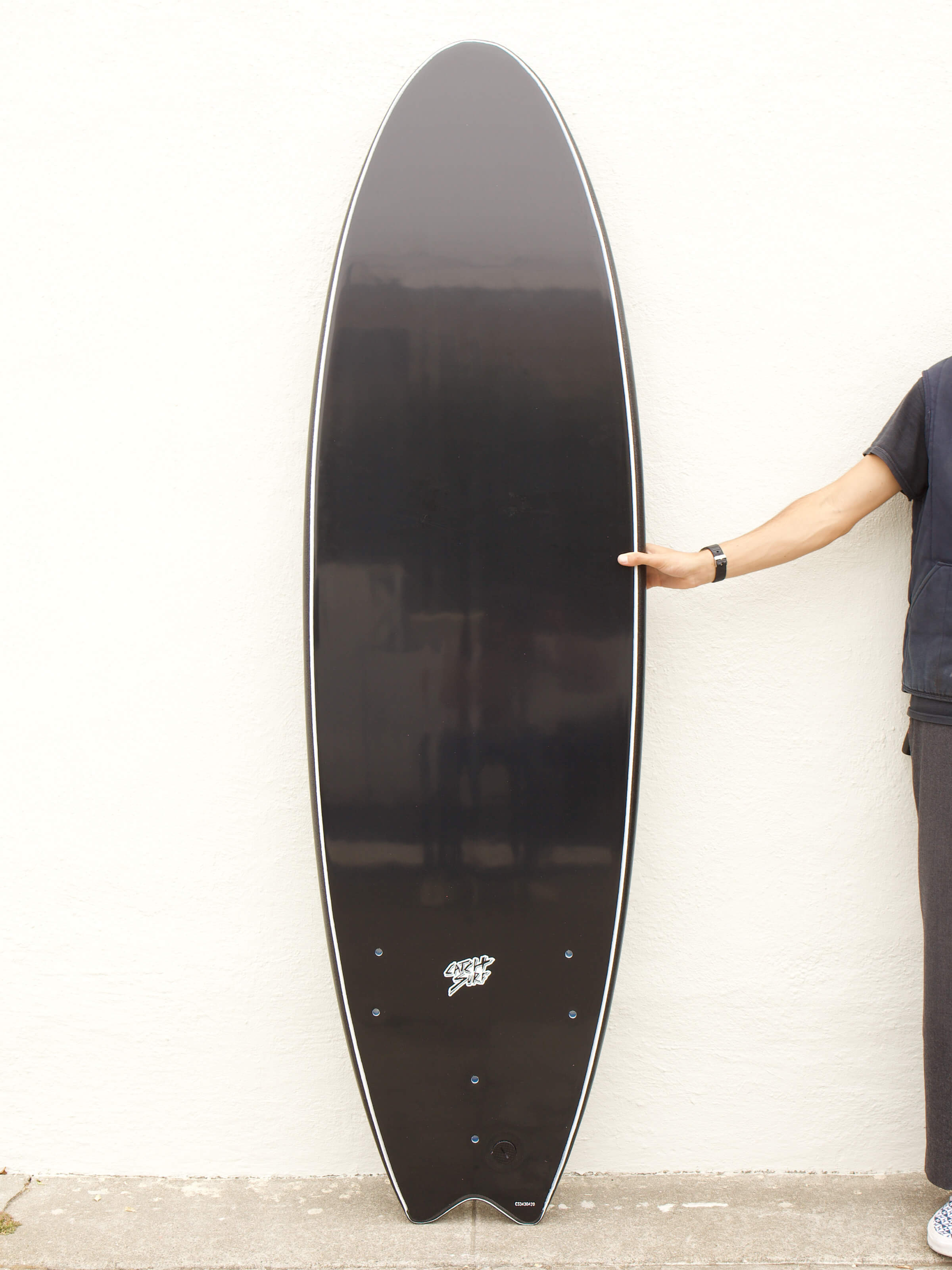 6'6 Catch Surf Swallow Tail - Blank - Black - Mollusk Surf Shop
