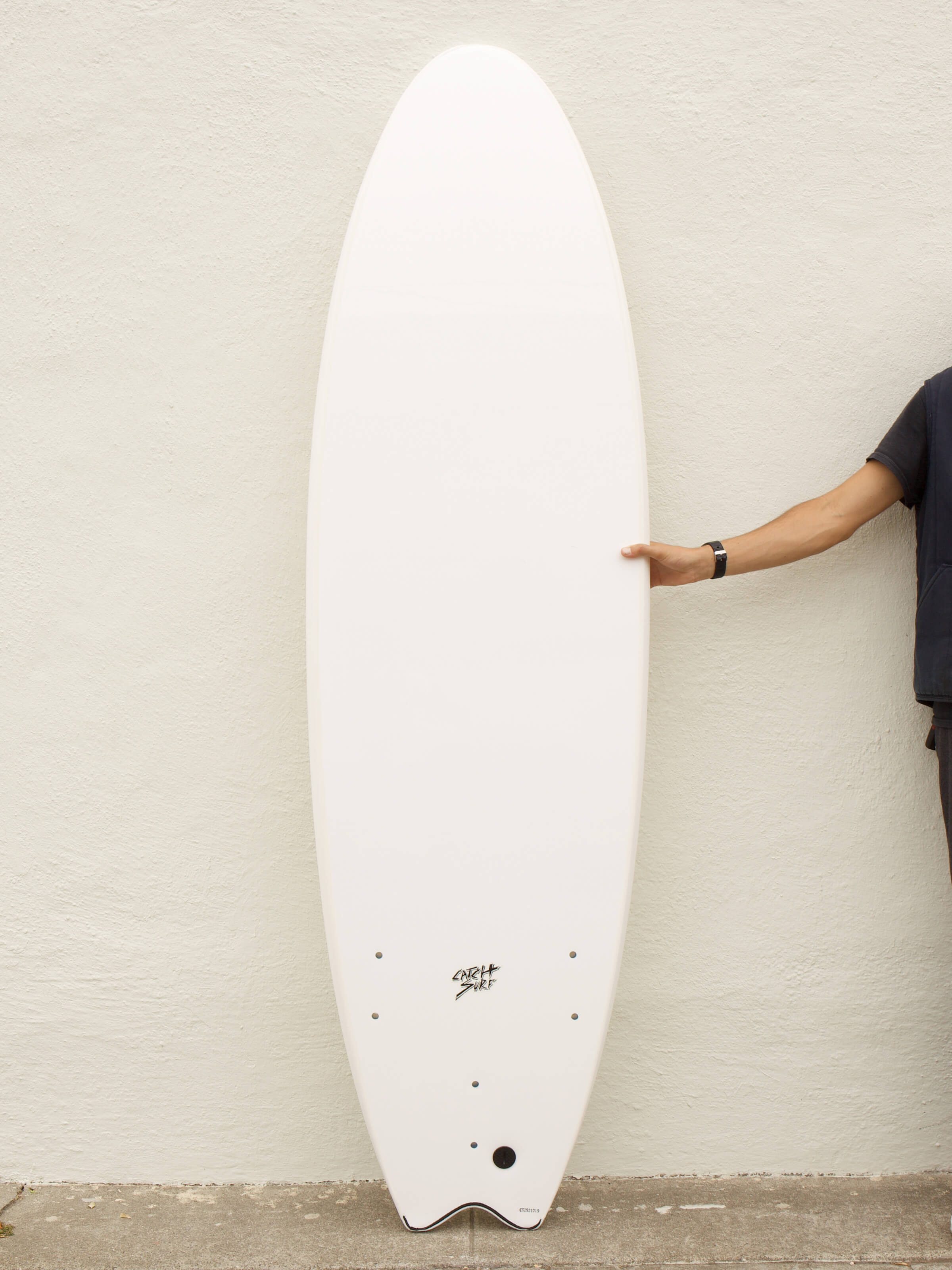 6'6 Catch Surf Swallow Tail - Blank - White - Mollusk Surf Shop