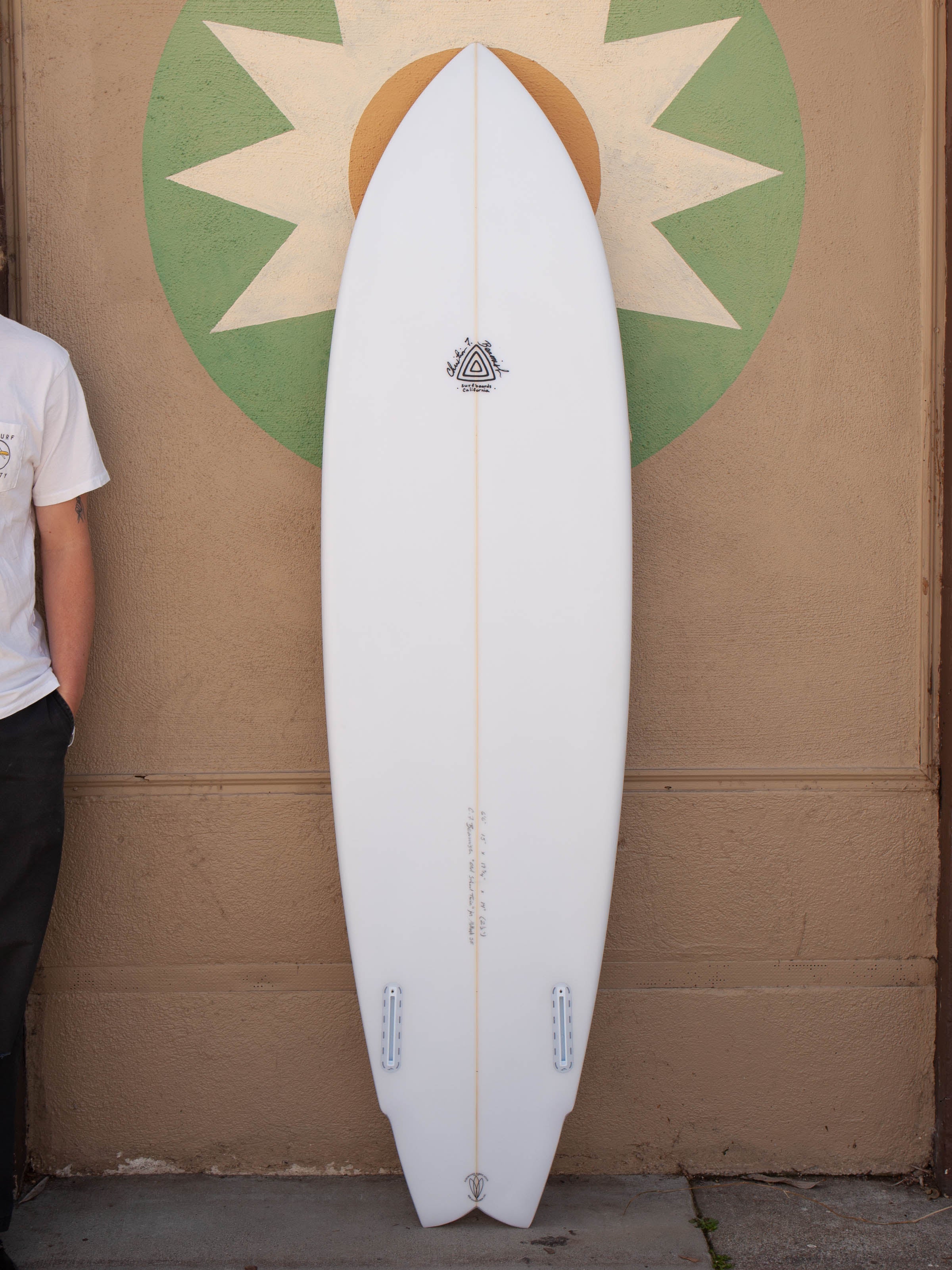 6'6 Christian Beamish Old School Twin Fin - Mollusk Surf Shop