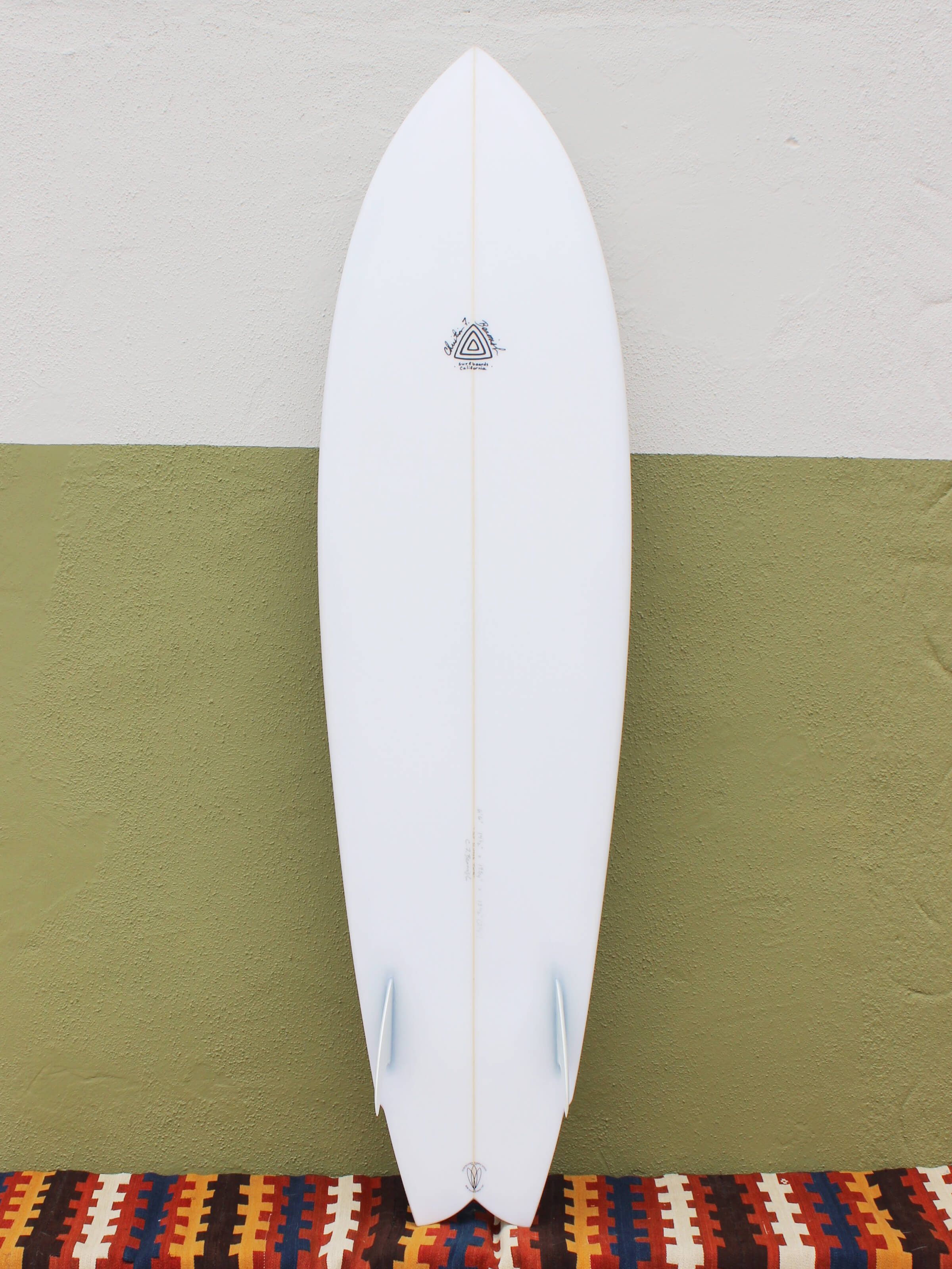 6'6 Christian Beamish Old School Twin Fin - Mollusk Surf Shop