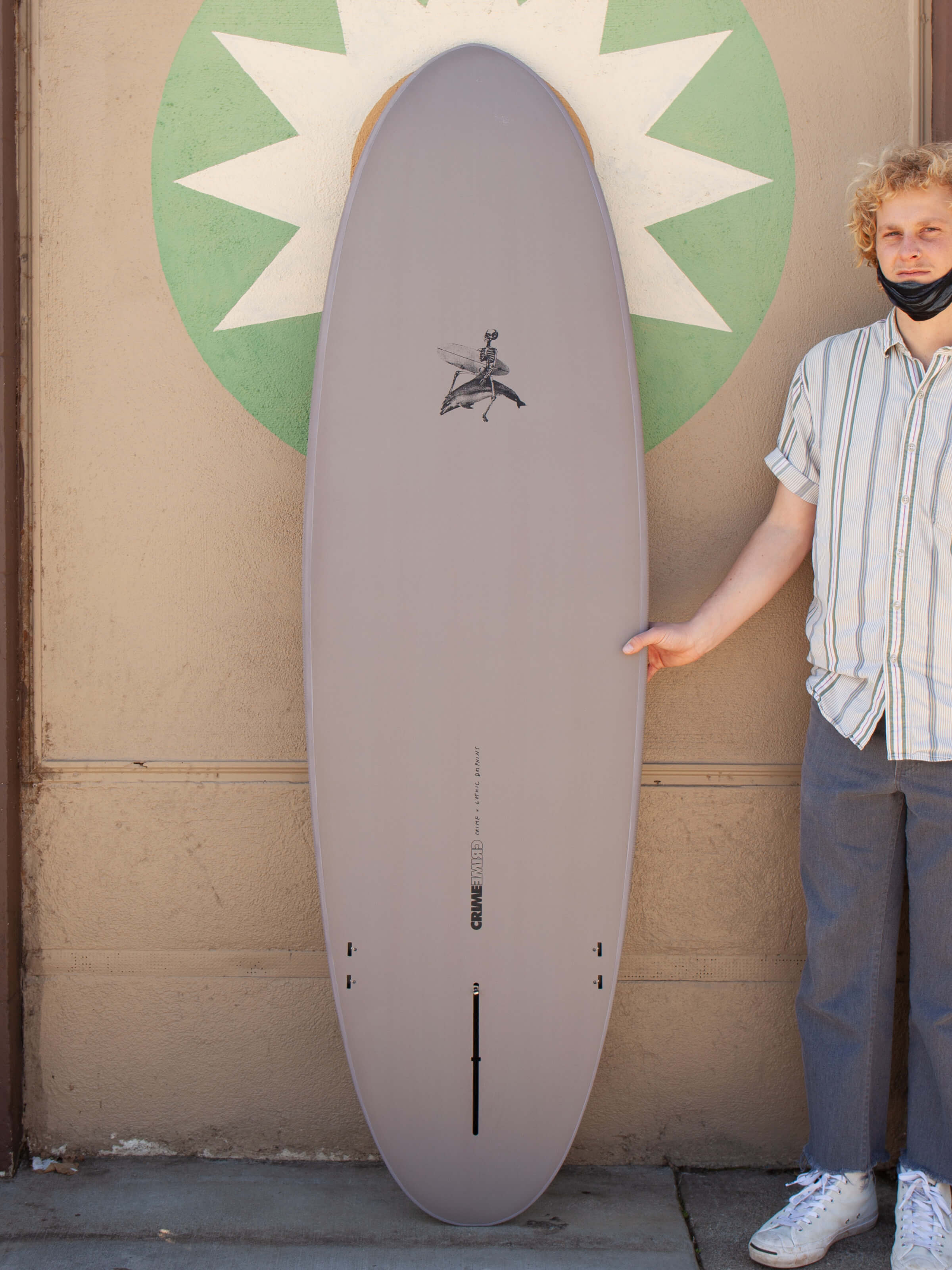 6'6 Crime Gothic Dolphins - Black - Mollusk Surf Shop
