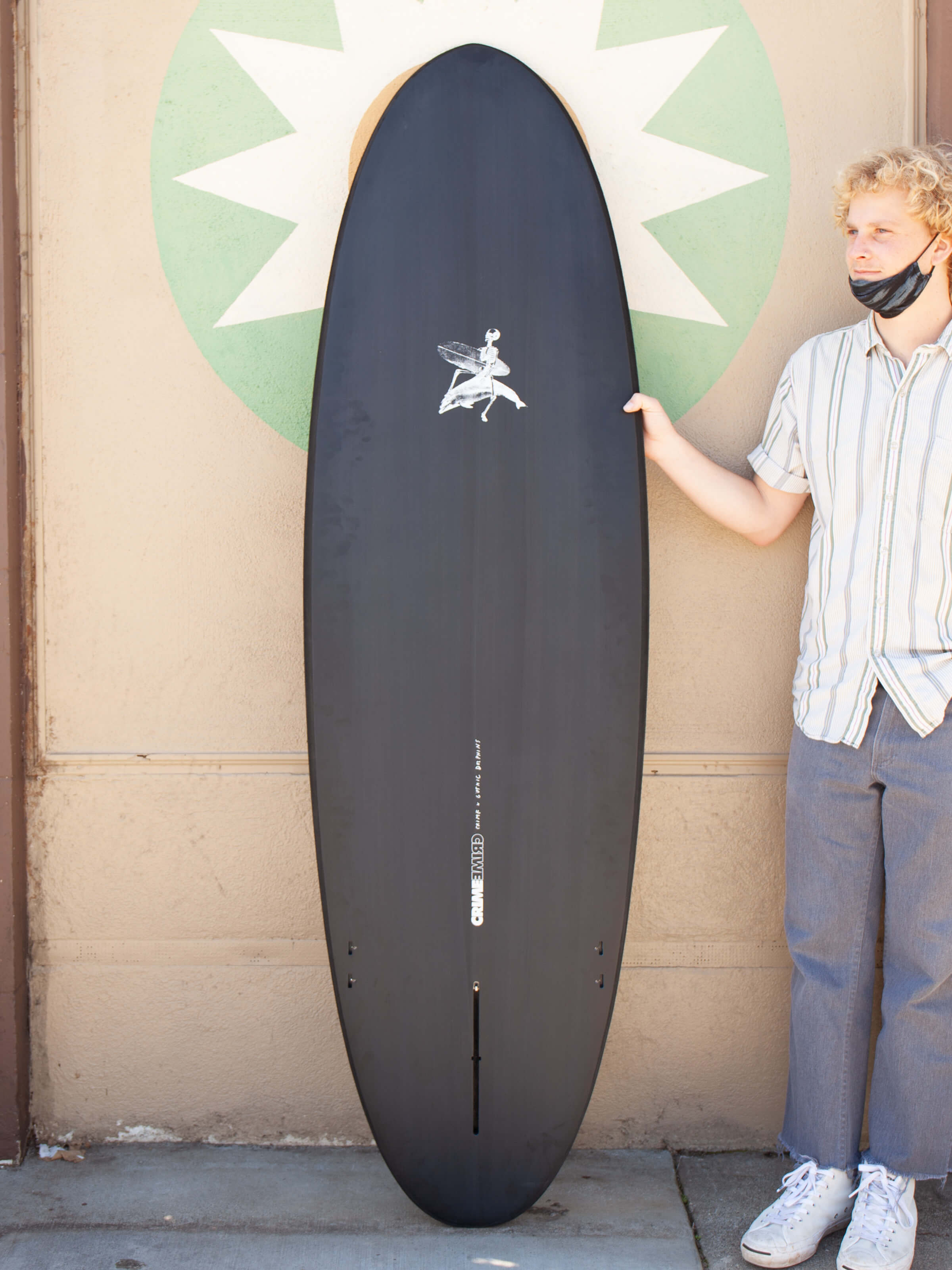6'6 Crime Gothic Dolphins - Black - Mollusk Surf Shop