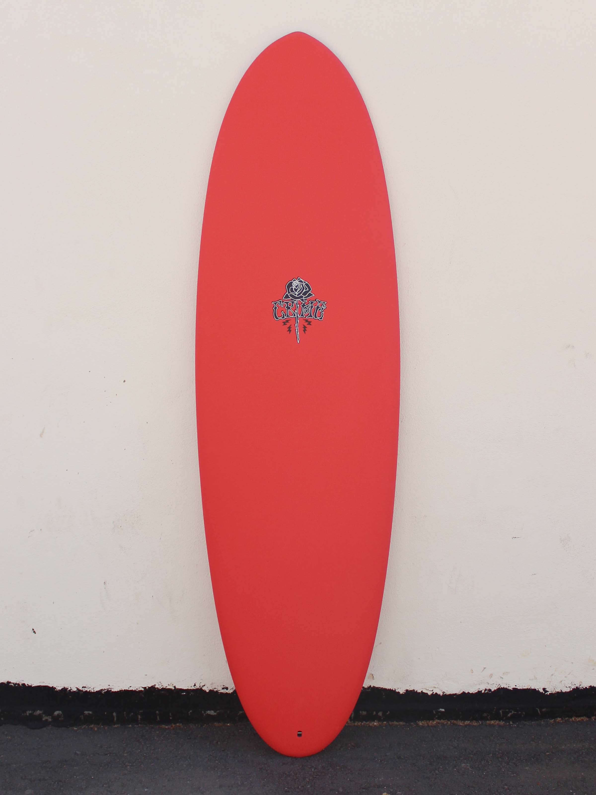 6'6 Crime Stubby - Red - Mollusk Surf Shop