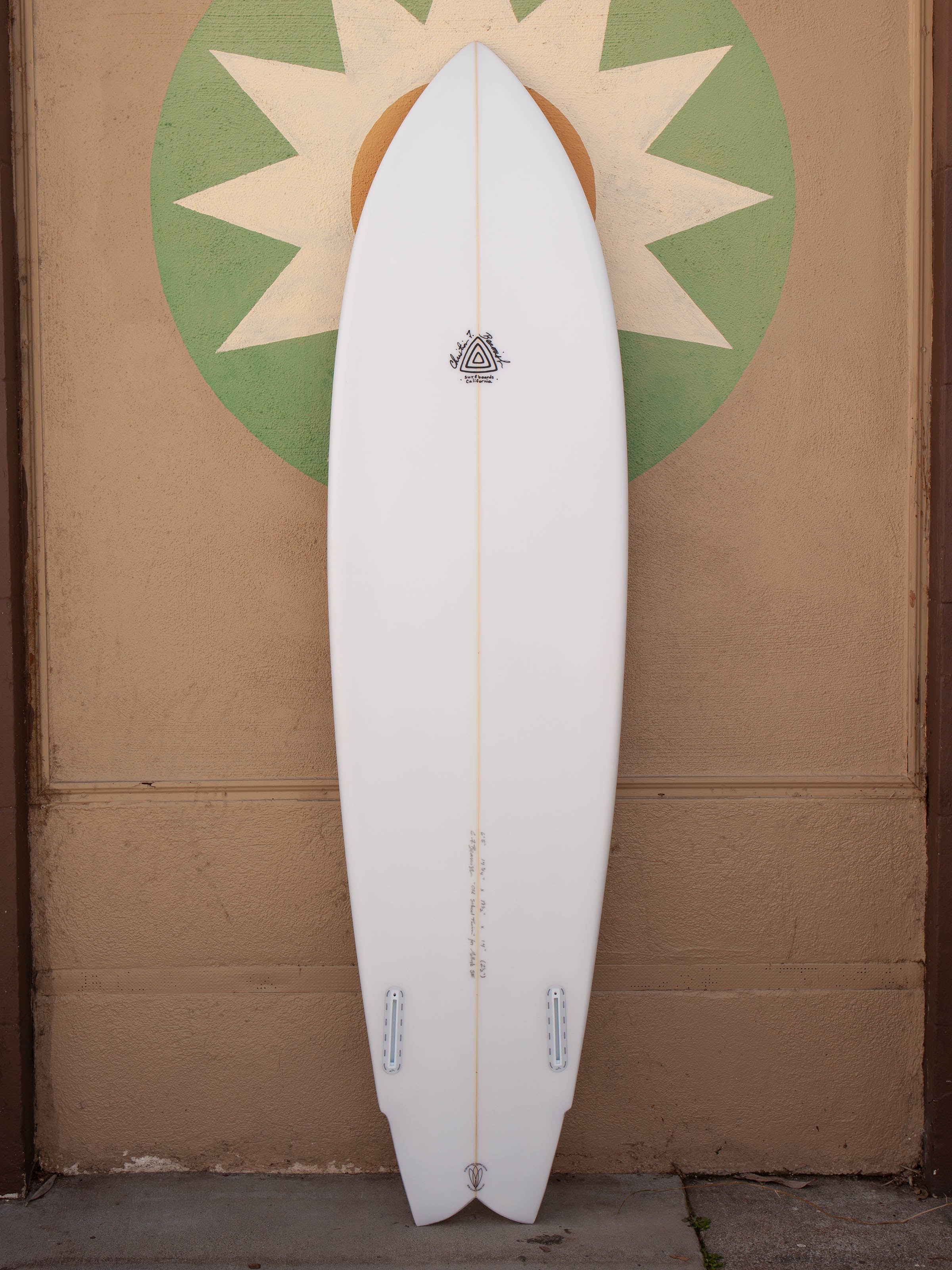 6'8 Christian Beamish Old School Twin Fin - Mollusk Surf Shop