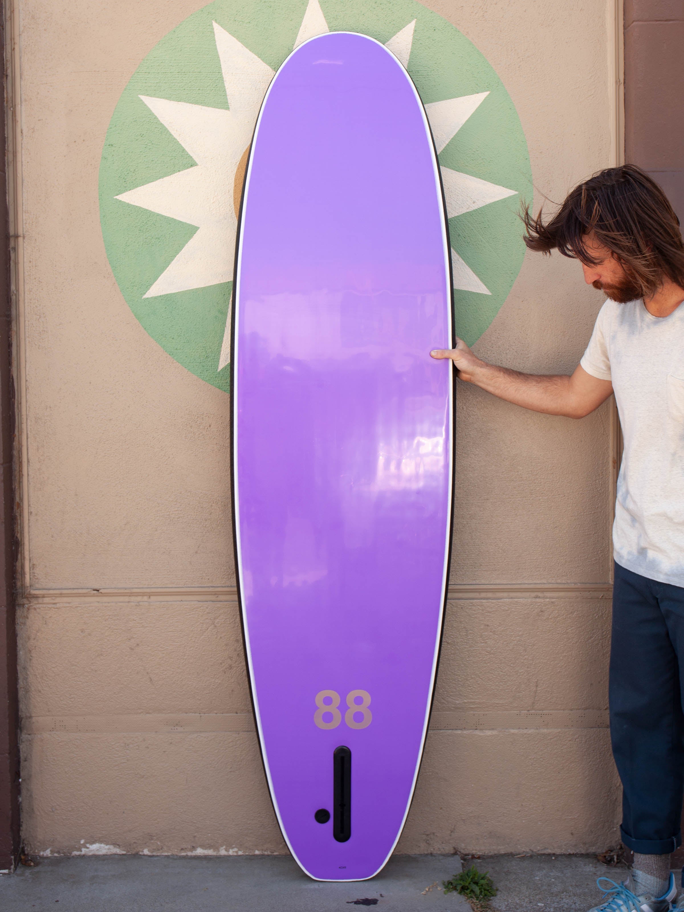 7'0 88 Surfboard ~ Black/Purple - Mollusk Surf Shop