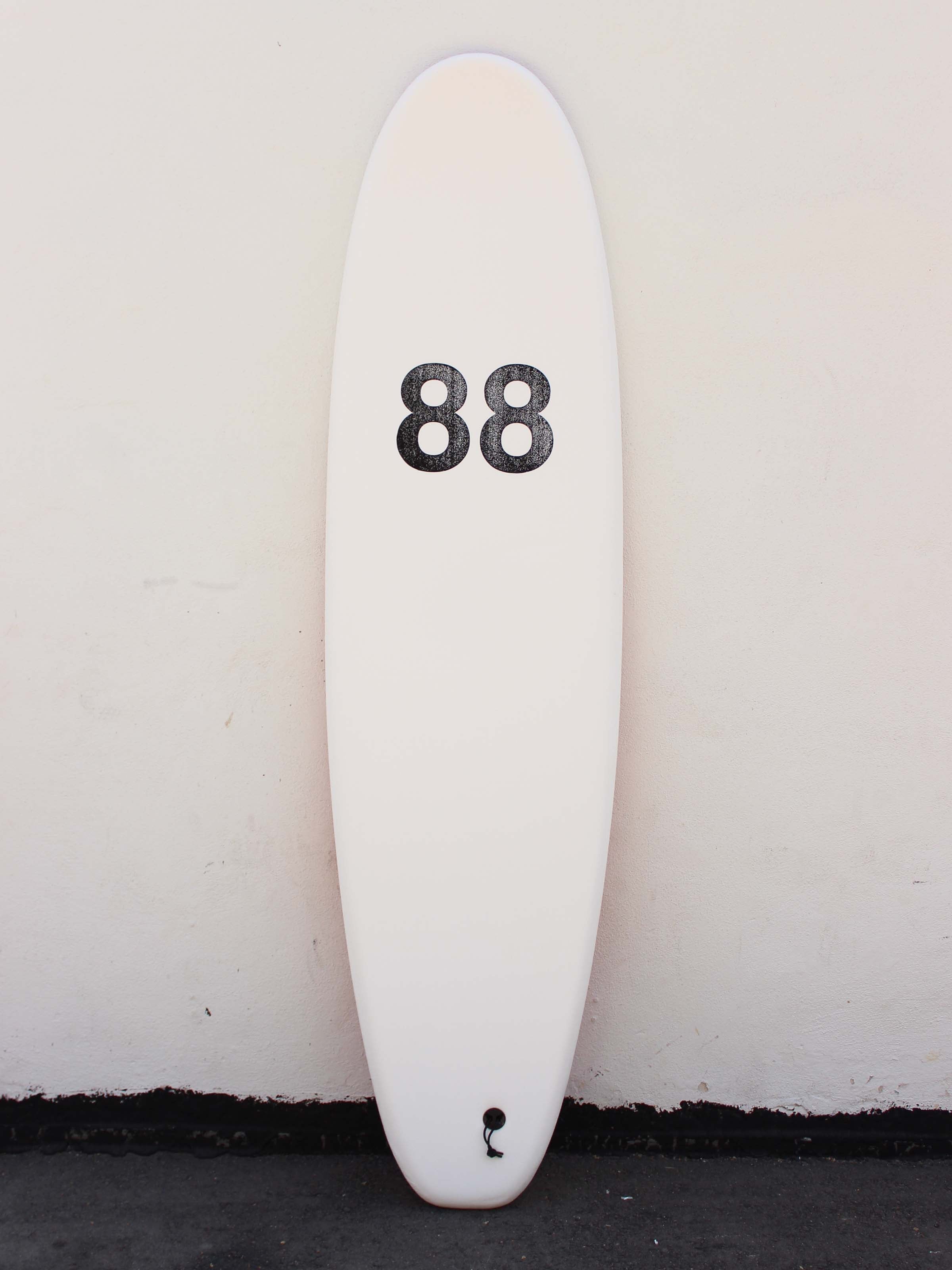 7'0 88 Surfboard ~ White/Mustard - Mollusk Surf Shop