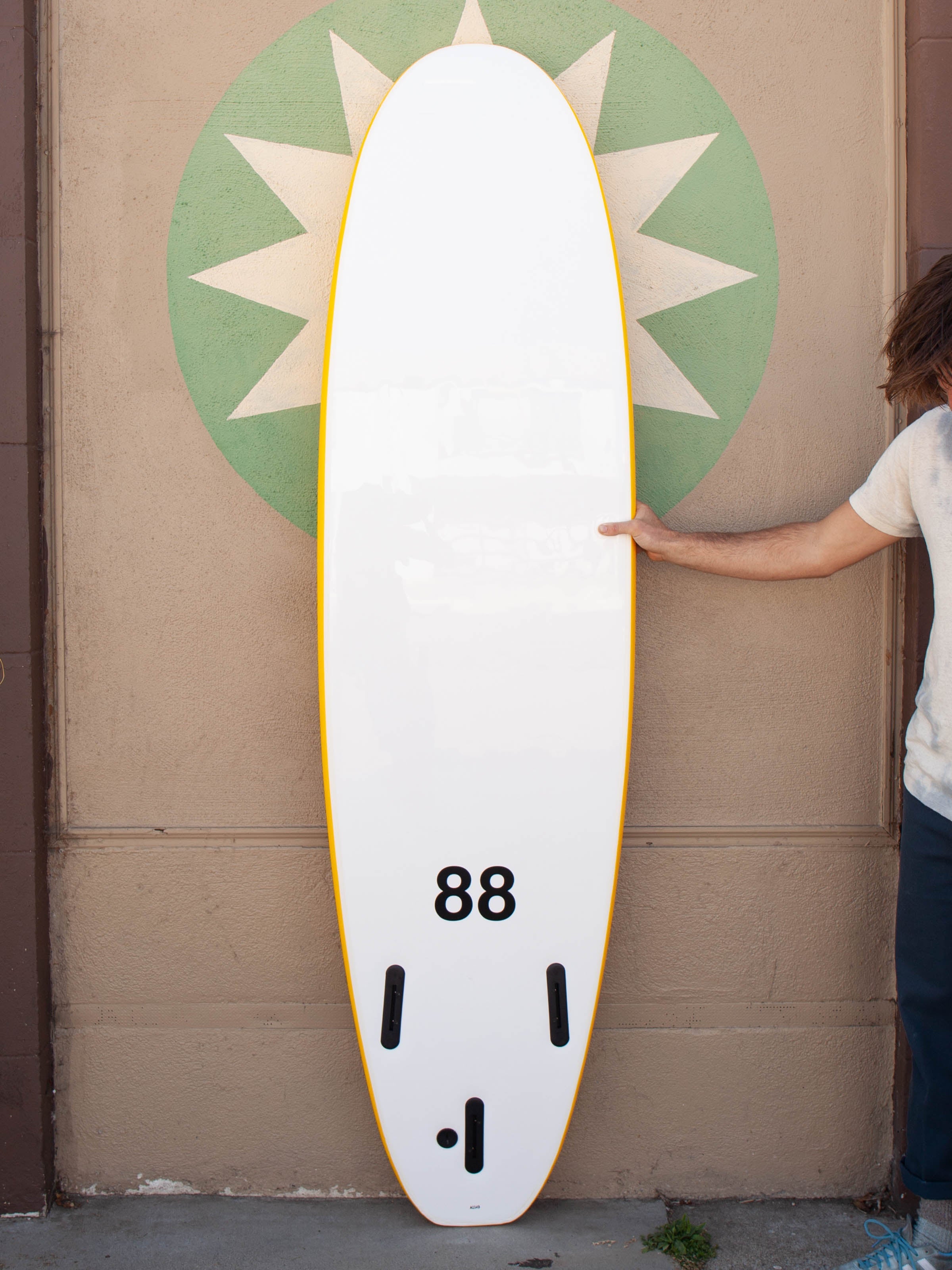 7'0 88 Surfboard ~ Yellow/White - Mollusk Surf Shop
