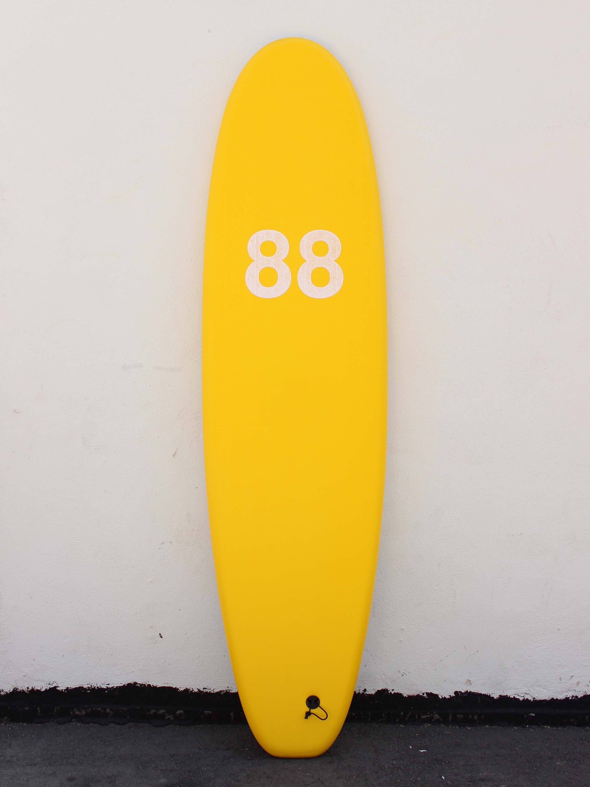 7'0 88 Surfboard ~ Yellow/White - Santa Barbara - Mollusk Surf Shop