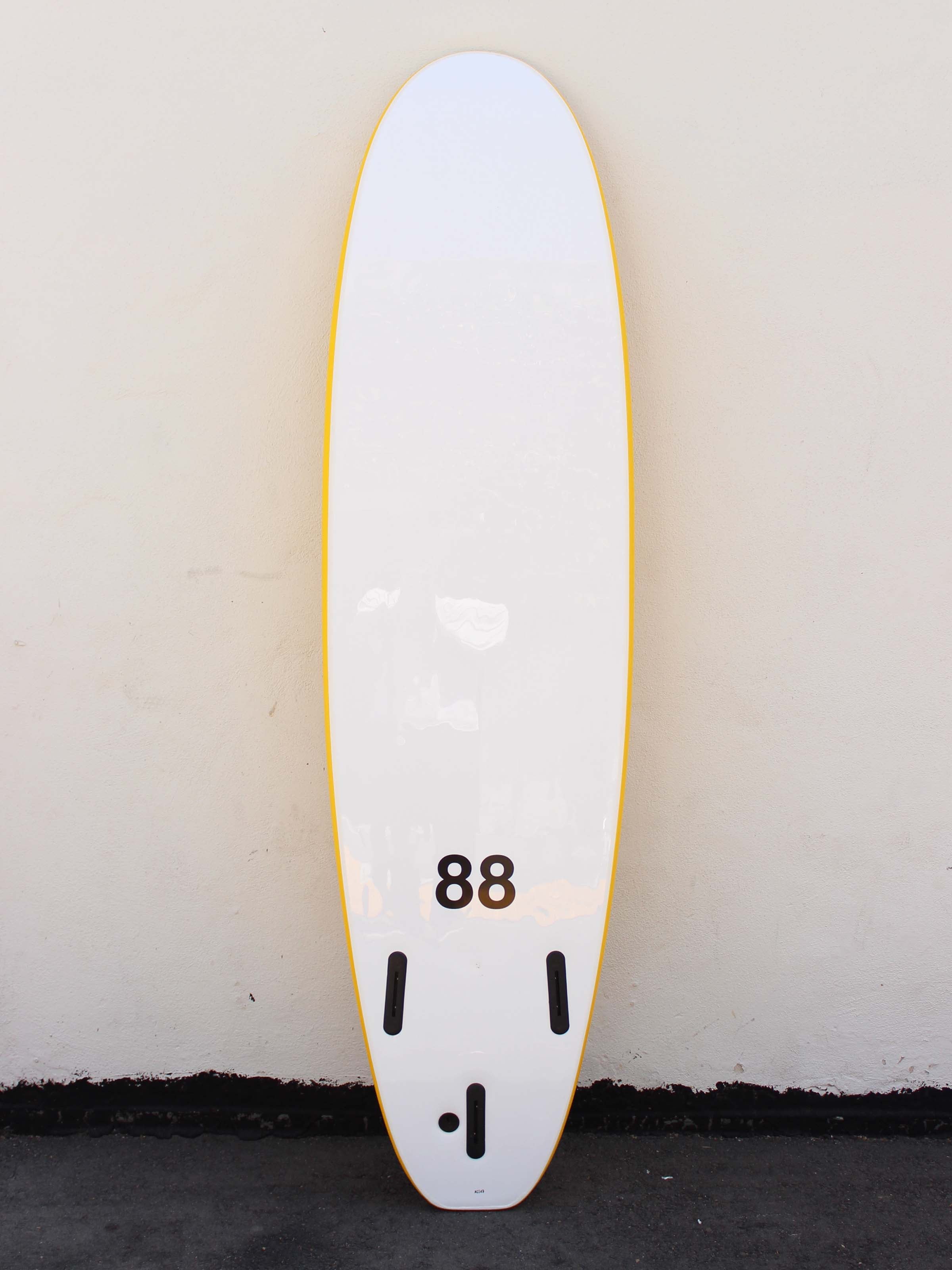 7'0 88 Surfboard ~ Yellow/White - Santa Barbara - Mollusk Surf Shop