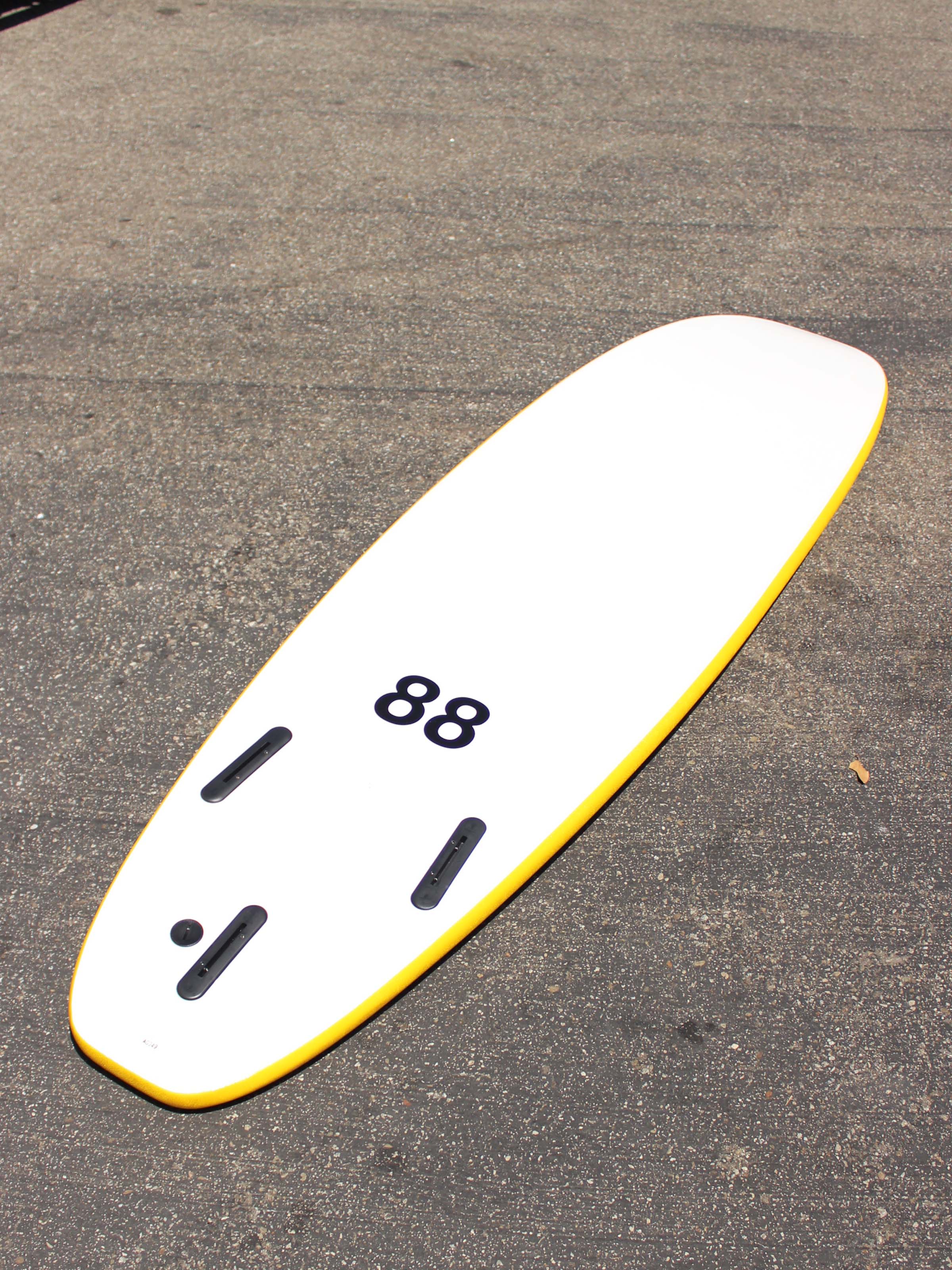 7'0 88 Surfboard ~ Yellow/White - Santa Barbara - Mollusk Surf Shop