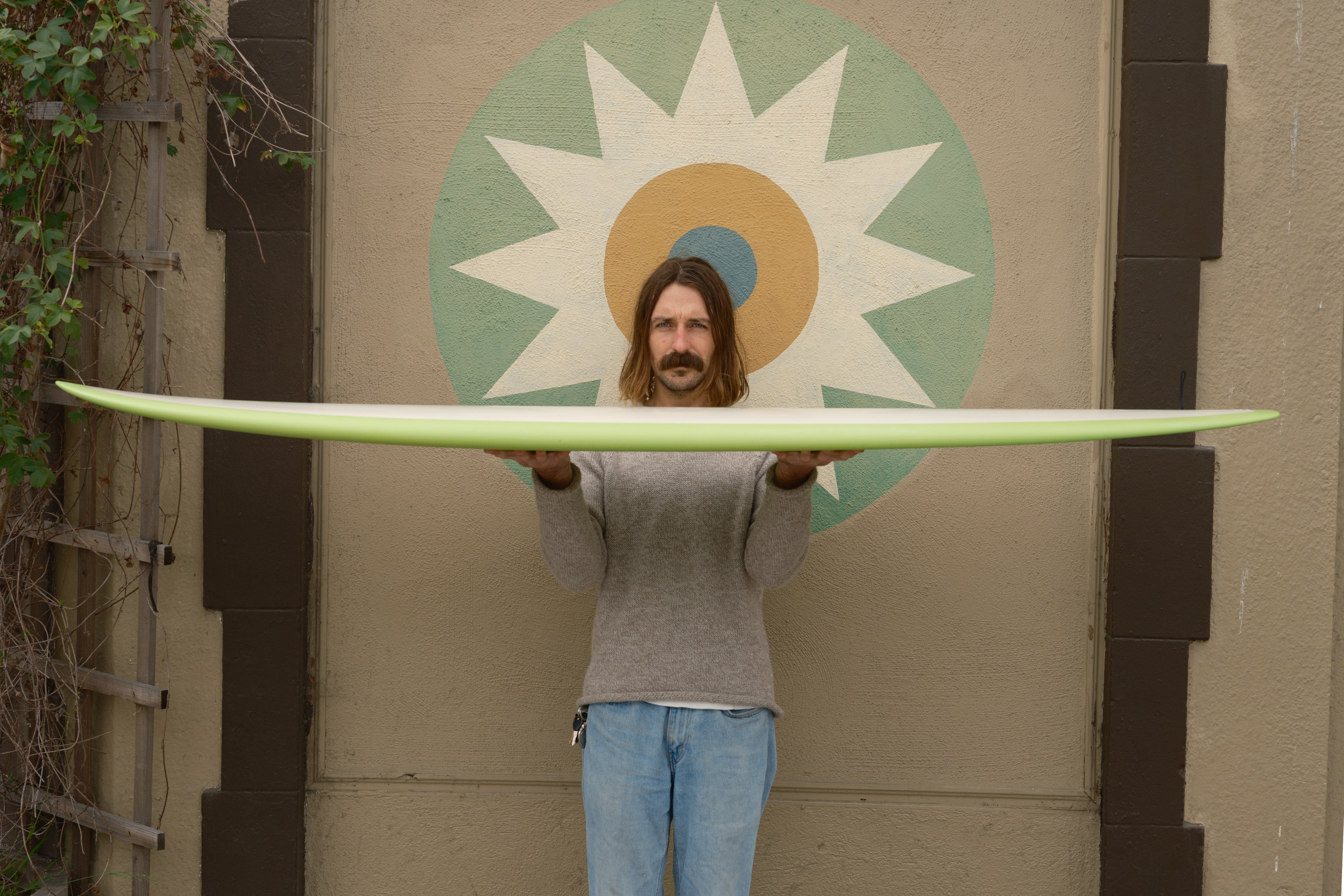 7'0 Radio Diamond Tail Egg 2+1 - Lime Green - Mollusk Surf Shop