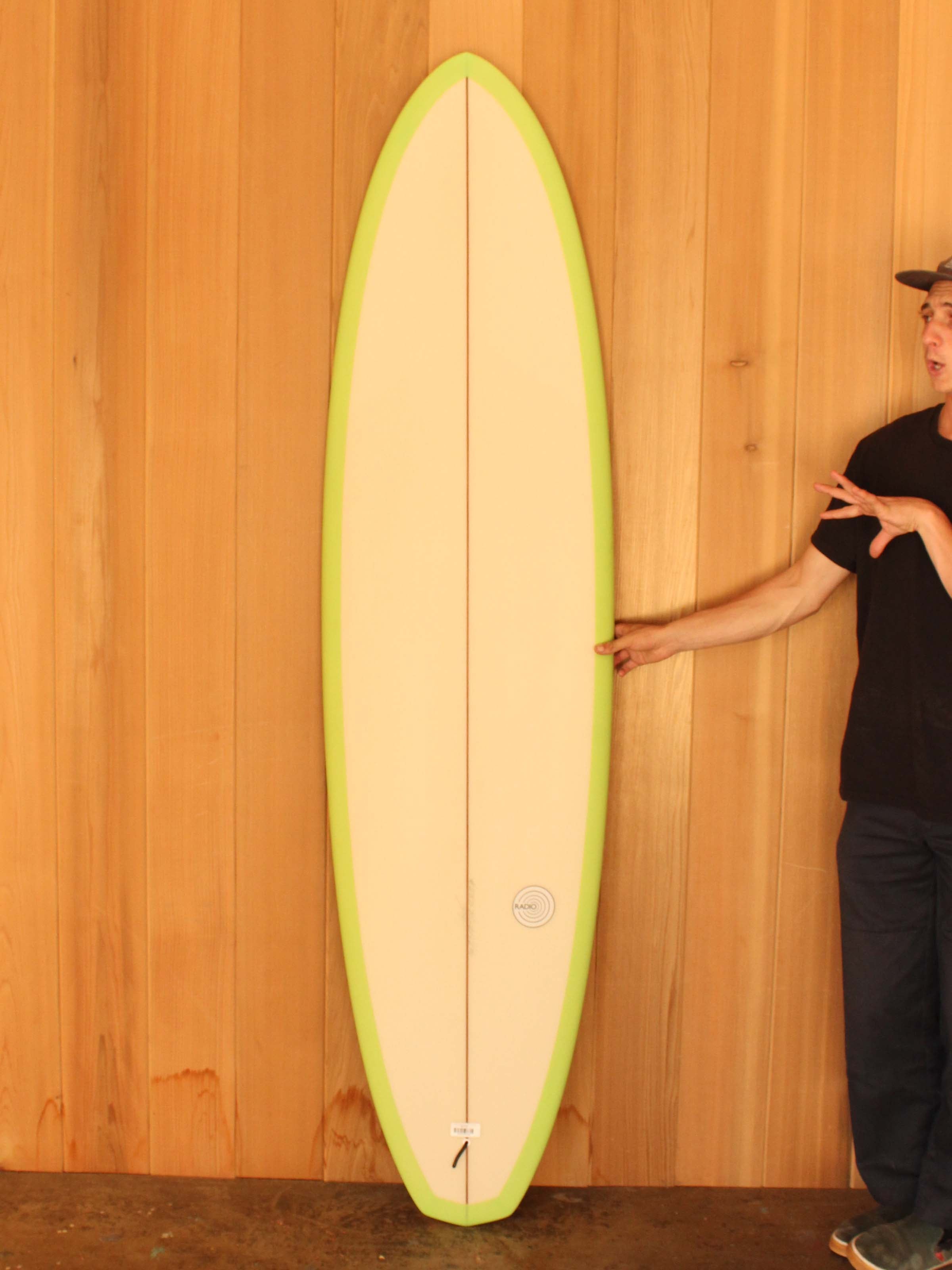 7'0 Radio Diamond Tail Egg 2+1 - Lime Green - Mollusk Surf Shop
