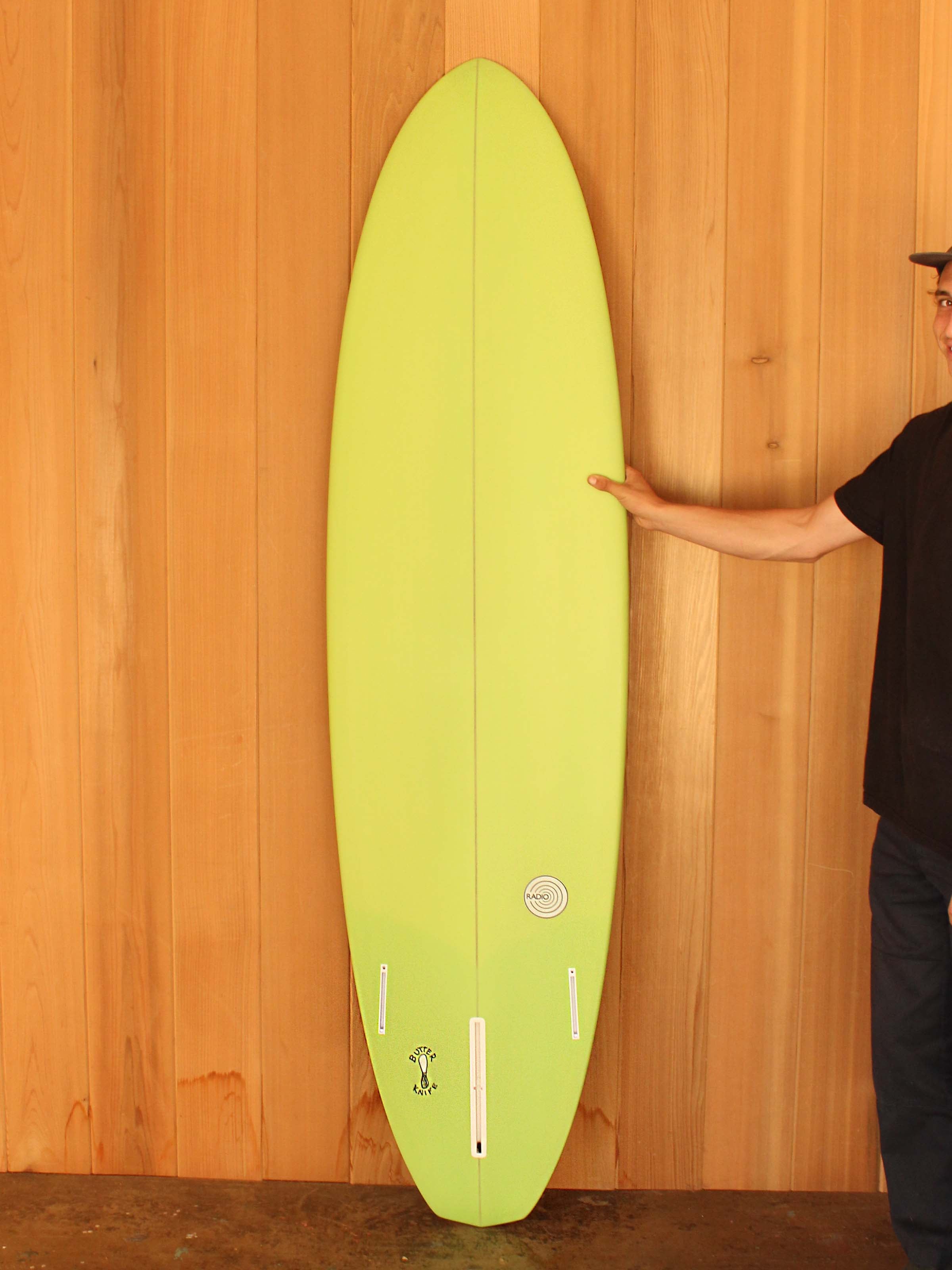 7'0 Radio Diamond Tail Egg 2+1 - Lime Green - Mollusk Surf Shop