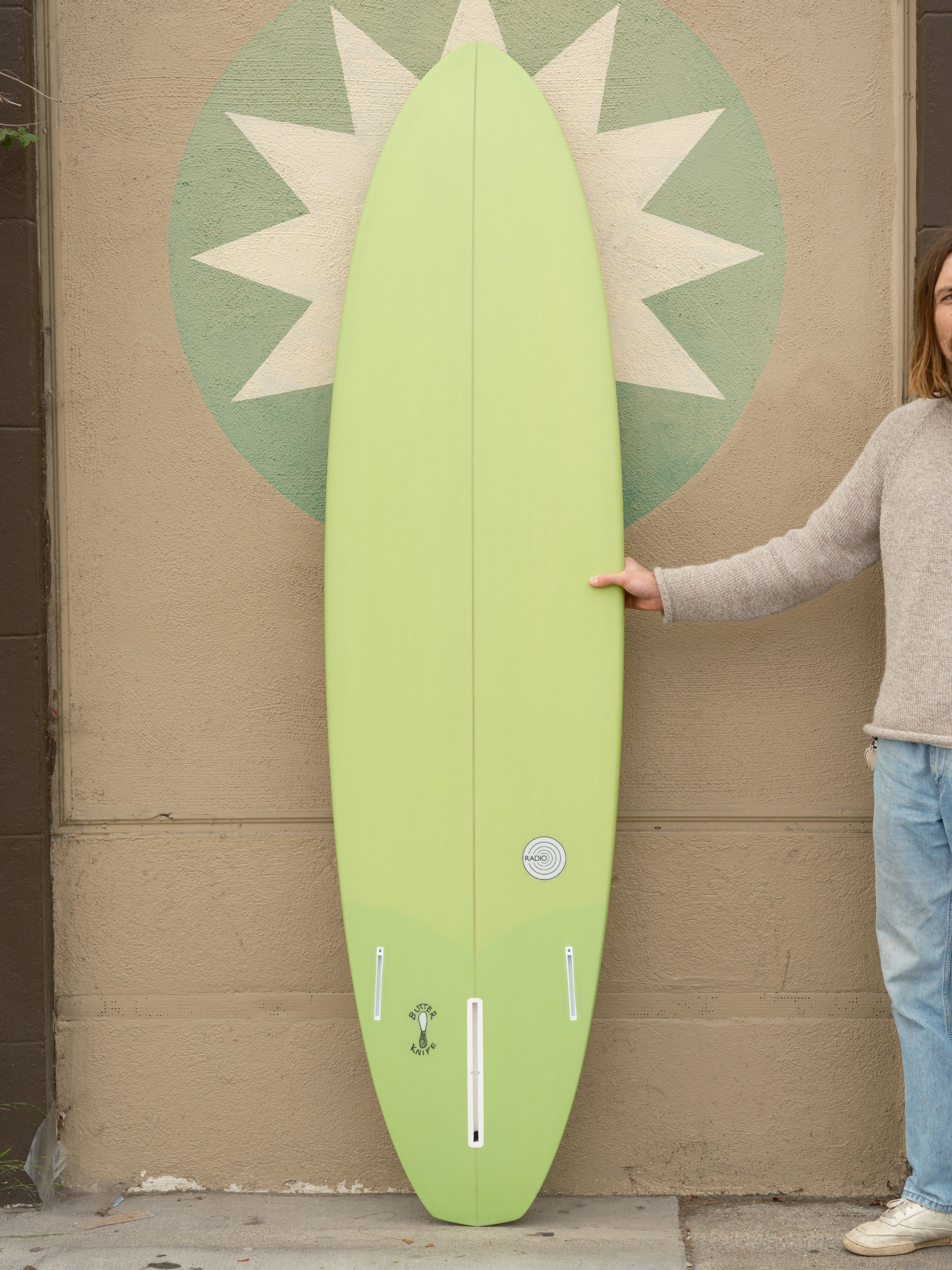 7'0 Radio Diamond Tail Egg 2+1 - Lime Green - Mollusk Surf Shop