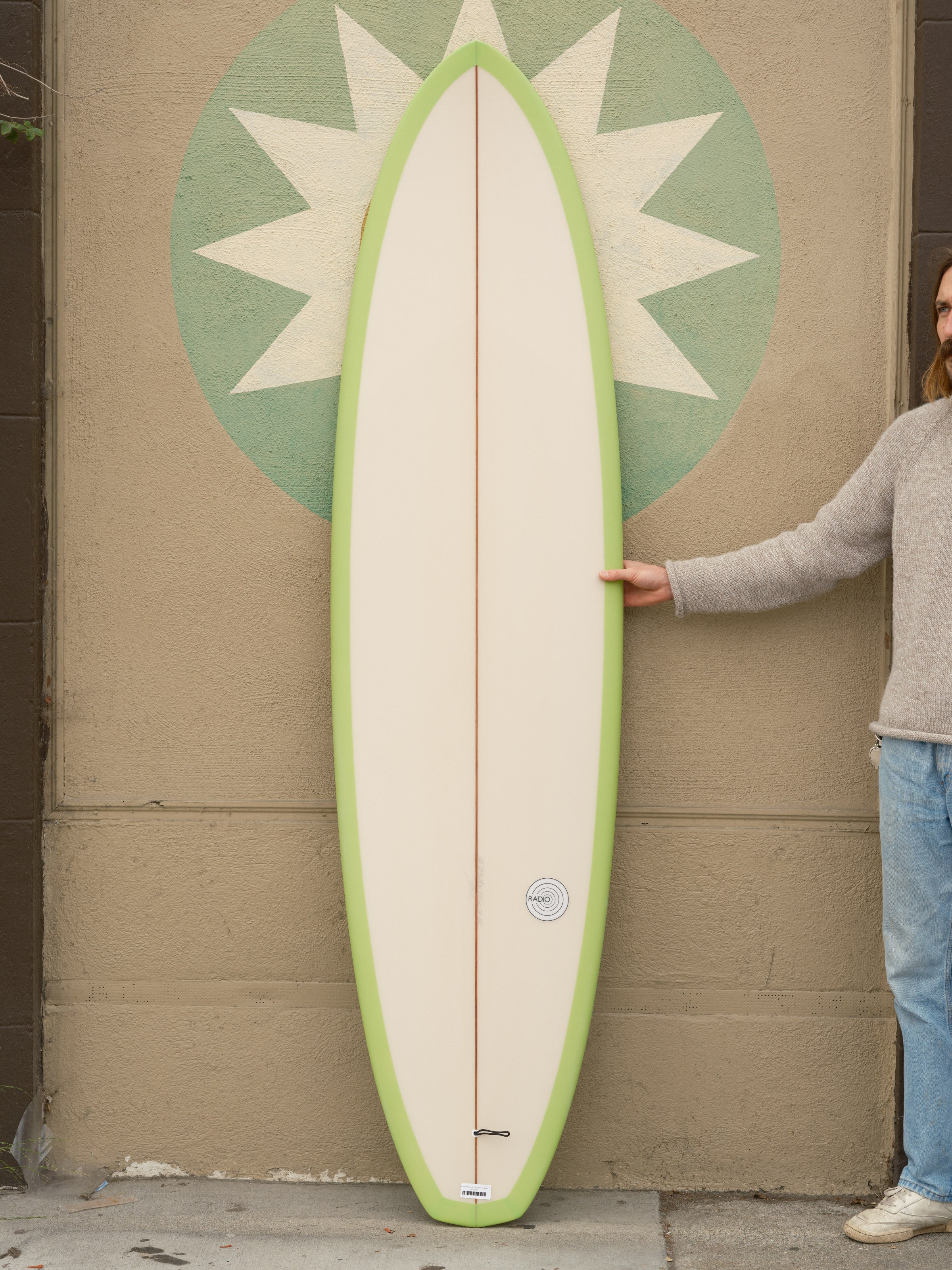 7'0 Radio Diamond Tail Egg 2+1 - Lime Green - Mollusk Surf Shop