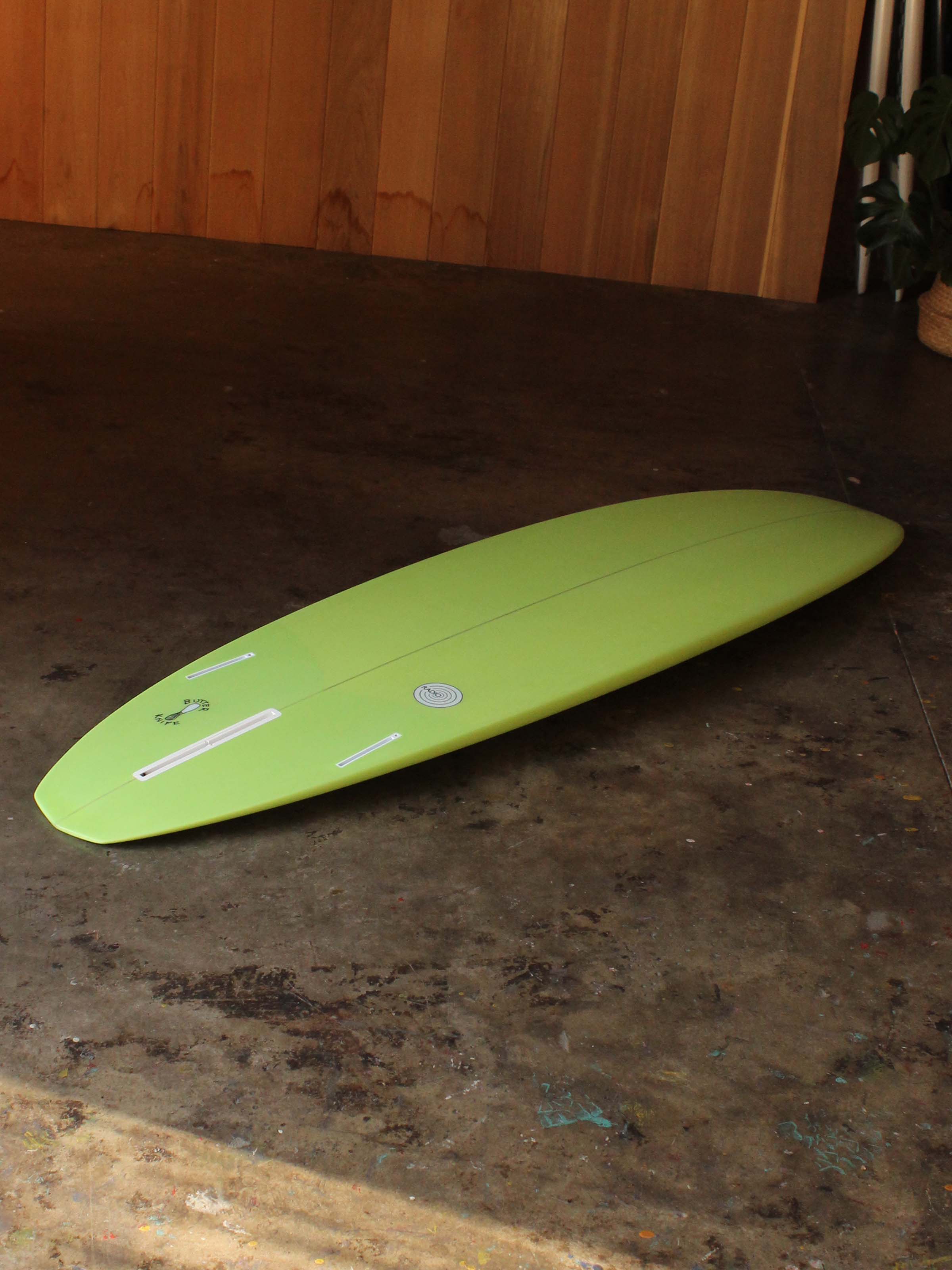 7'0 Radio Diamond Tail Egg 2+1 - Lime Green - Mollusk Surf Shop