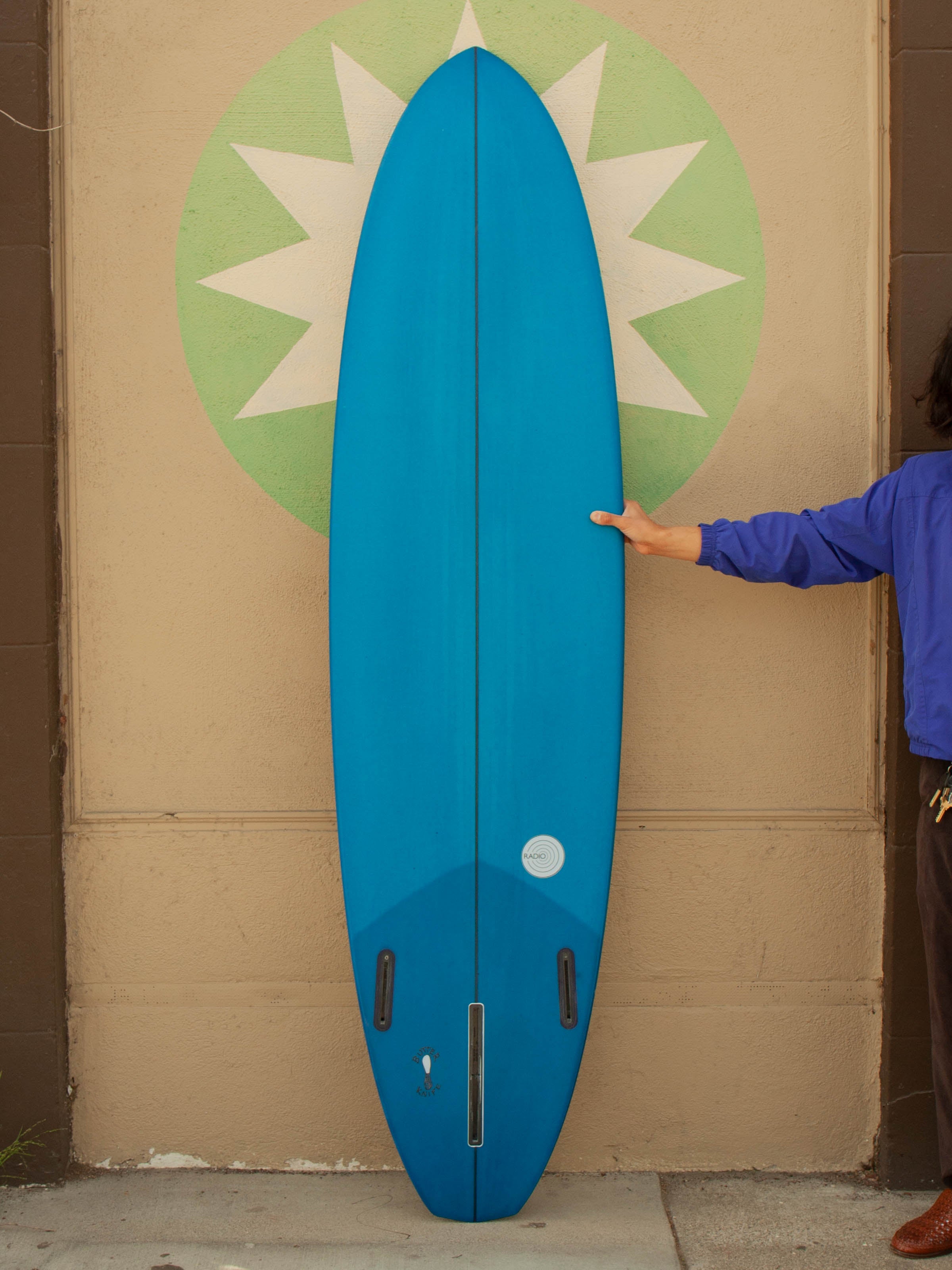 7'2 Radio Diamond Tail 2+1 - Denim - Mollusk Surf Shop