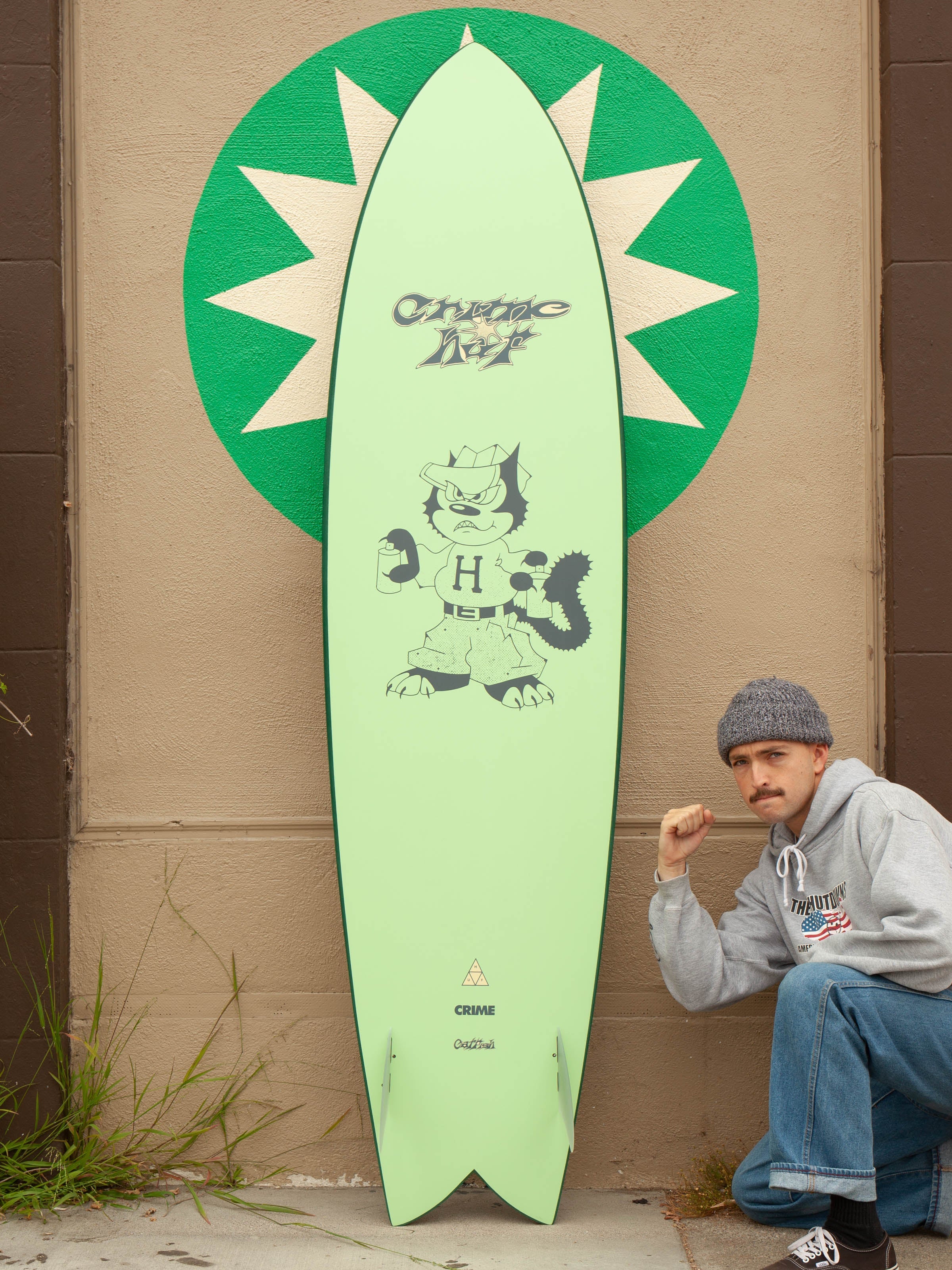 7'4 Crime Keel Fish Huf - Mollusk Surf Shop
