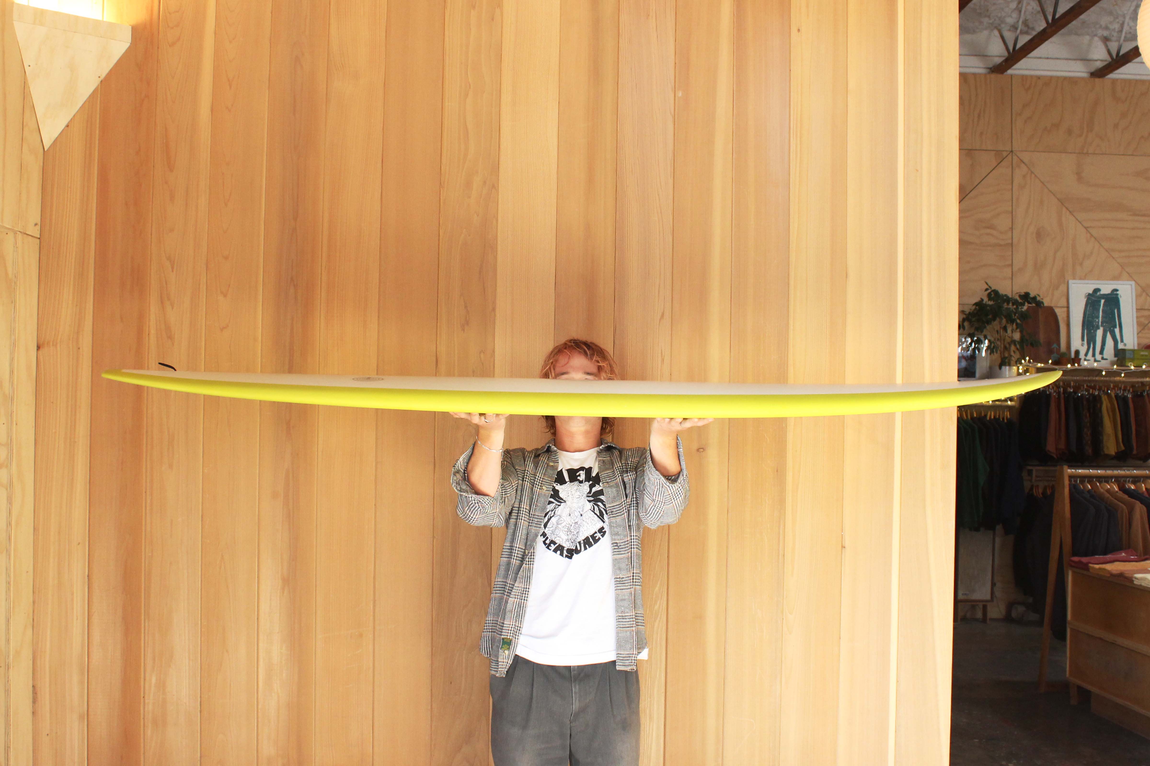 7'4 Radio Diamond Tail 2+1 - Chartreuse - Mollusk Surf Shop