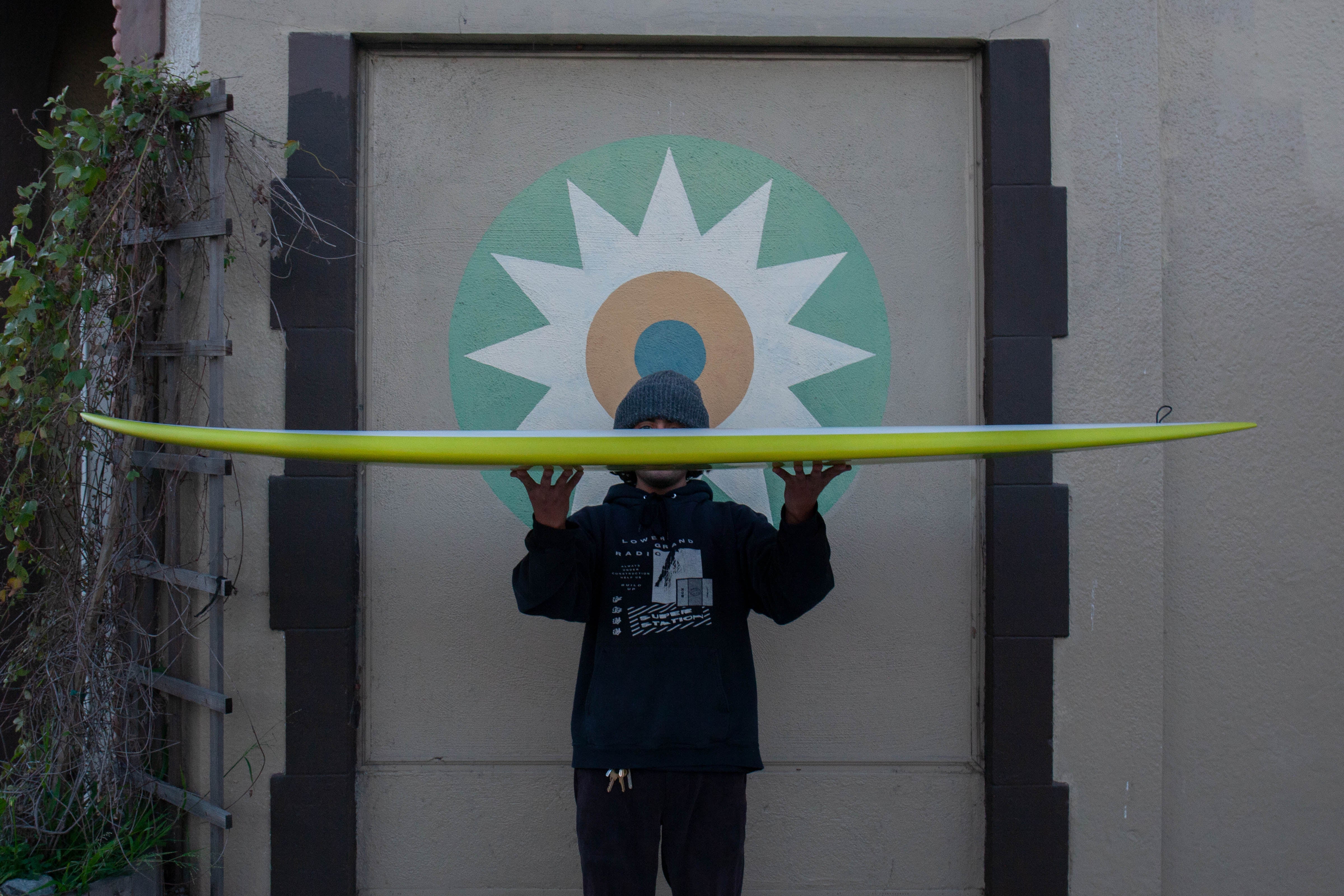 7'4 Radio Diamond Tail Egg - Chartreuse - Mollusk Surf Shop