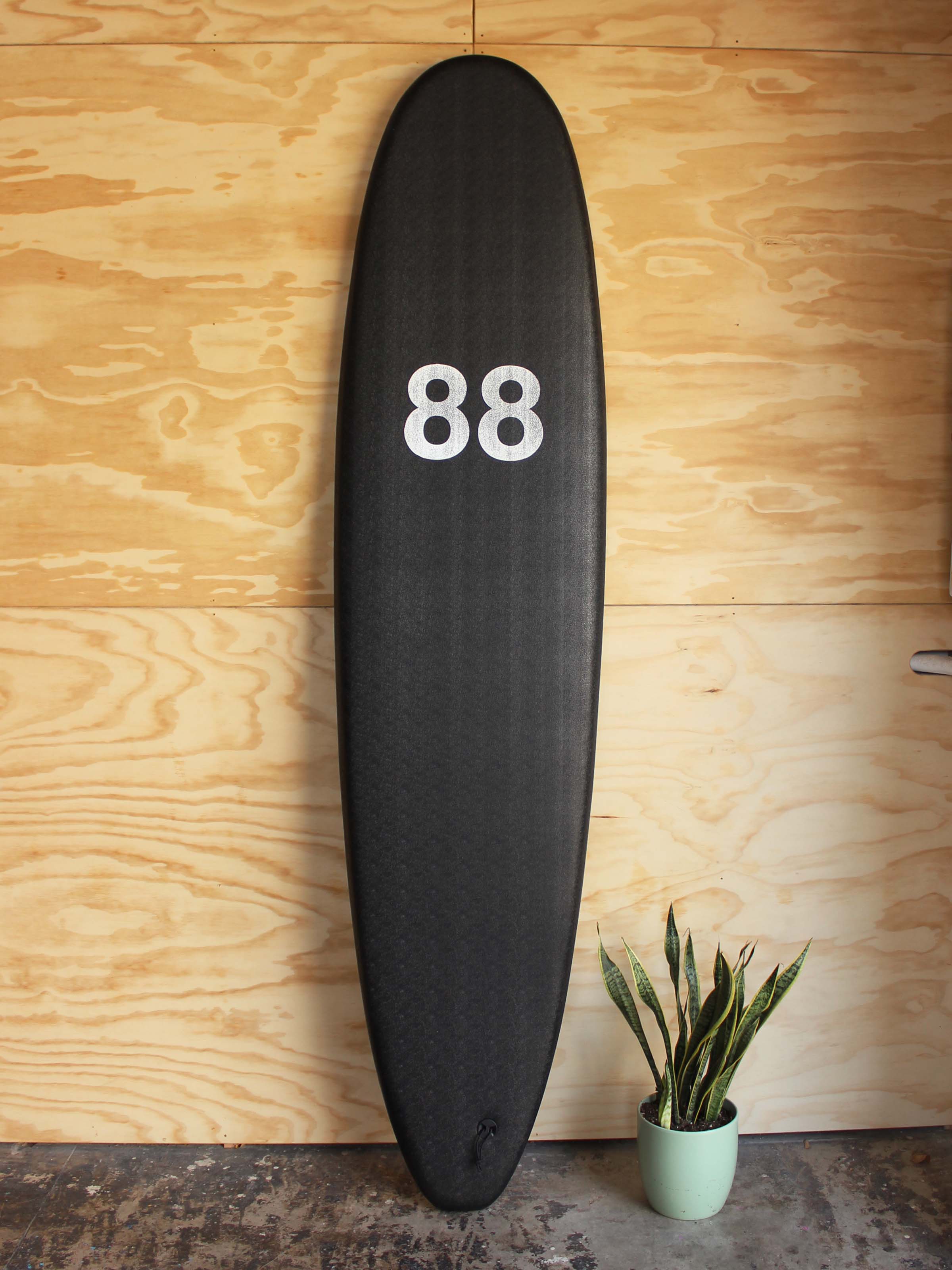 8'0 88 Surfboard ~ Black/Black - Mollusk Surf Shop