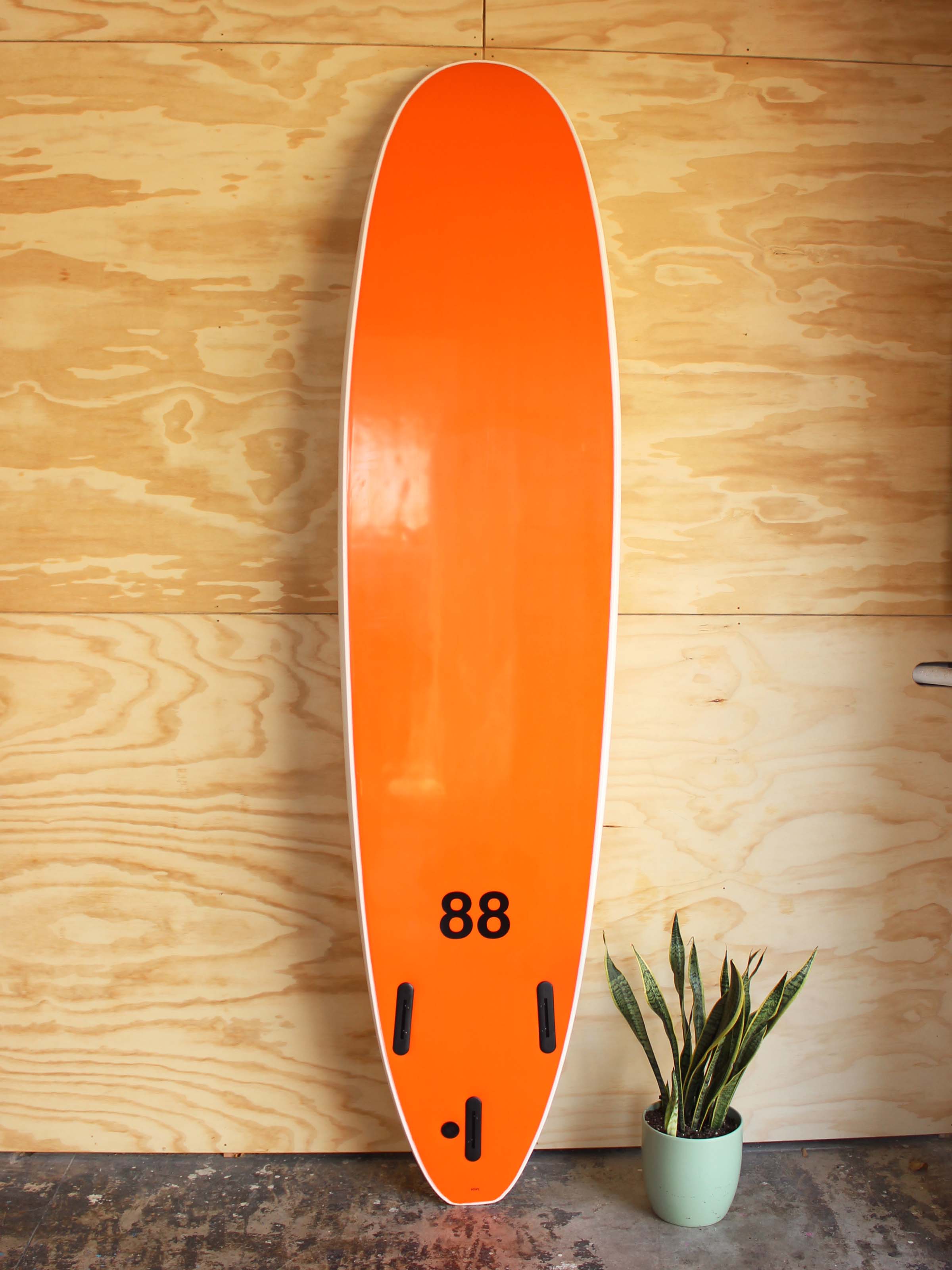 8'0 88 Surfboard ~ White/Mustard - Mollusk Surf Shop