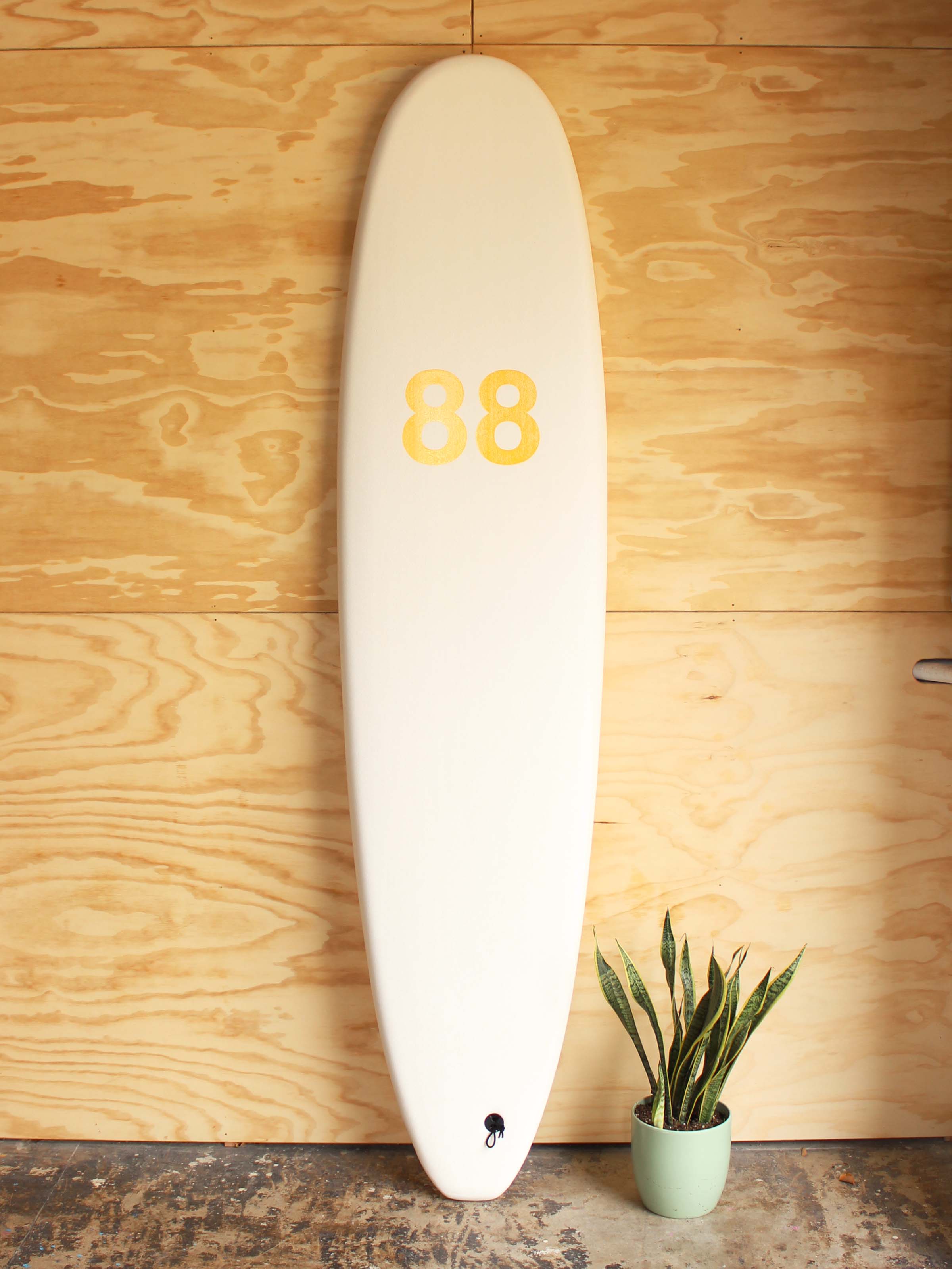 8'0 88 Surfboard ~ White/White - Mollusk Surf Shop