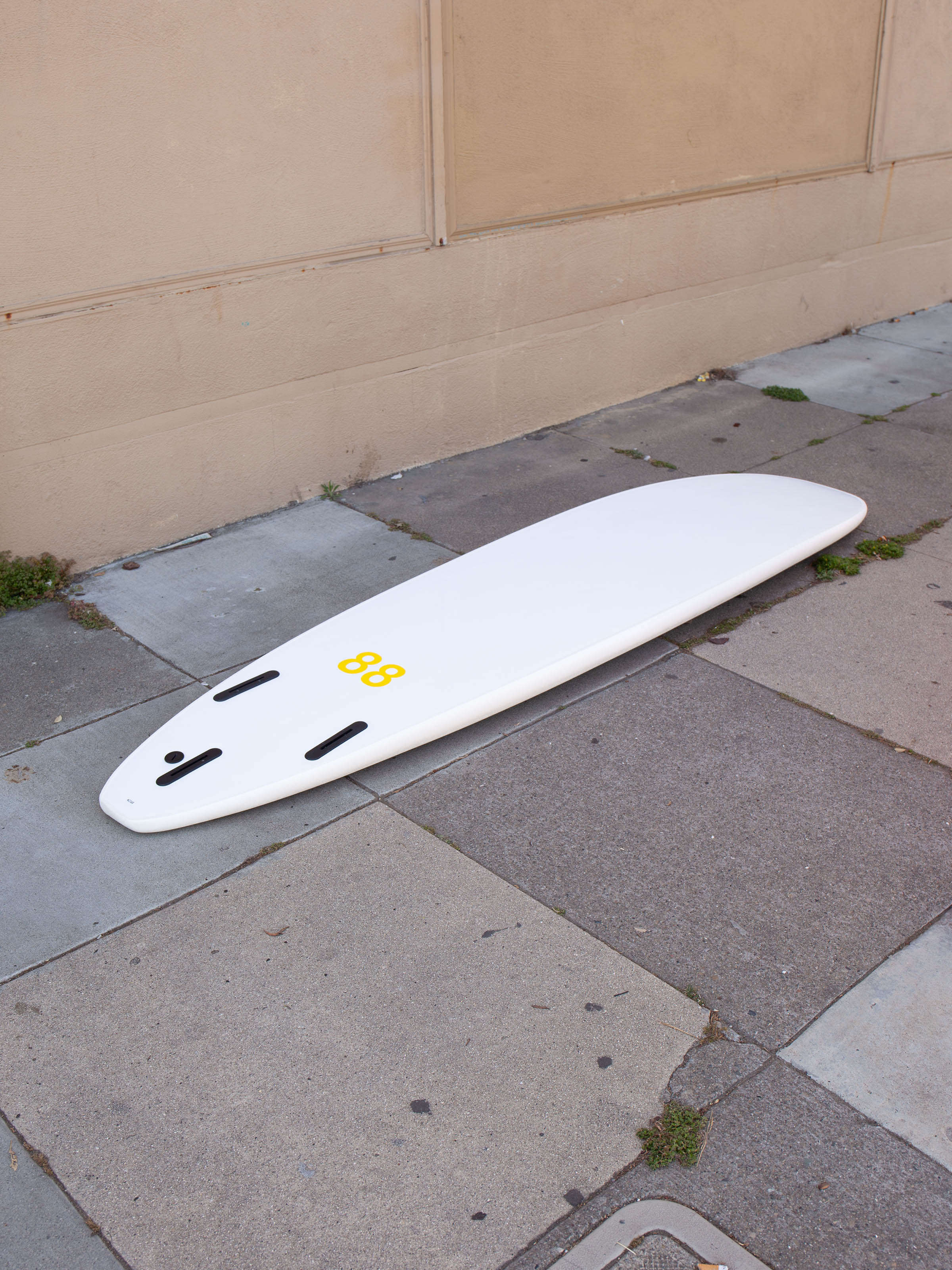 8'0 88 Surfboard ~ White/White - Mollusk Surf Shop