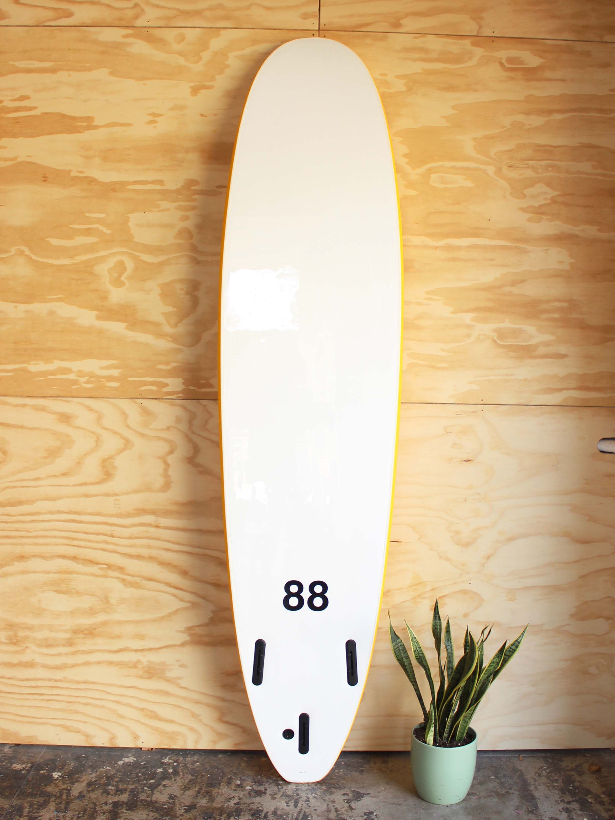 8'0 88 Surfboard ~ Yellow/White - Mollusk Surf Shop