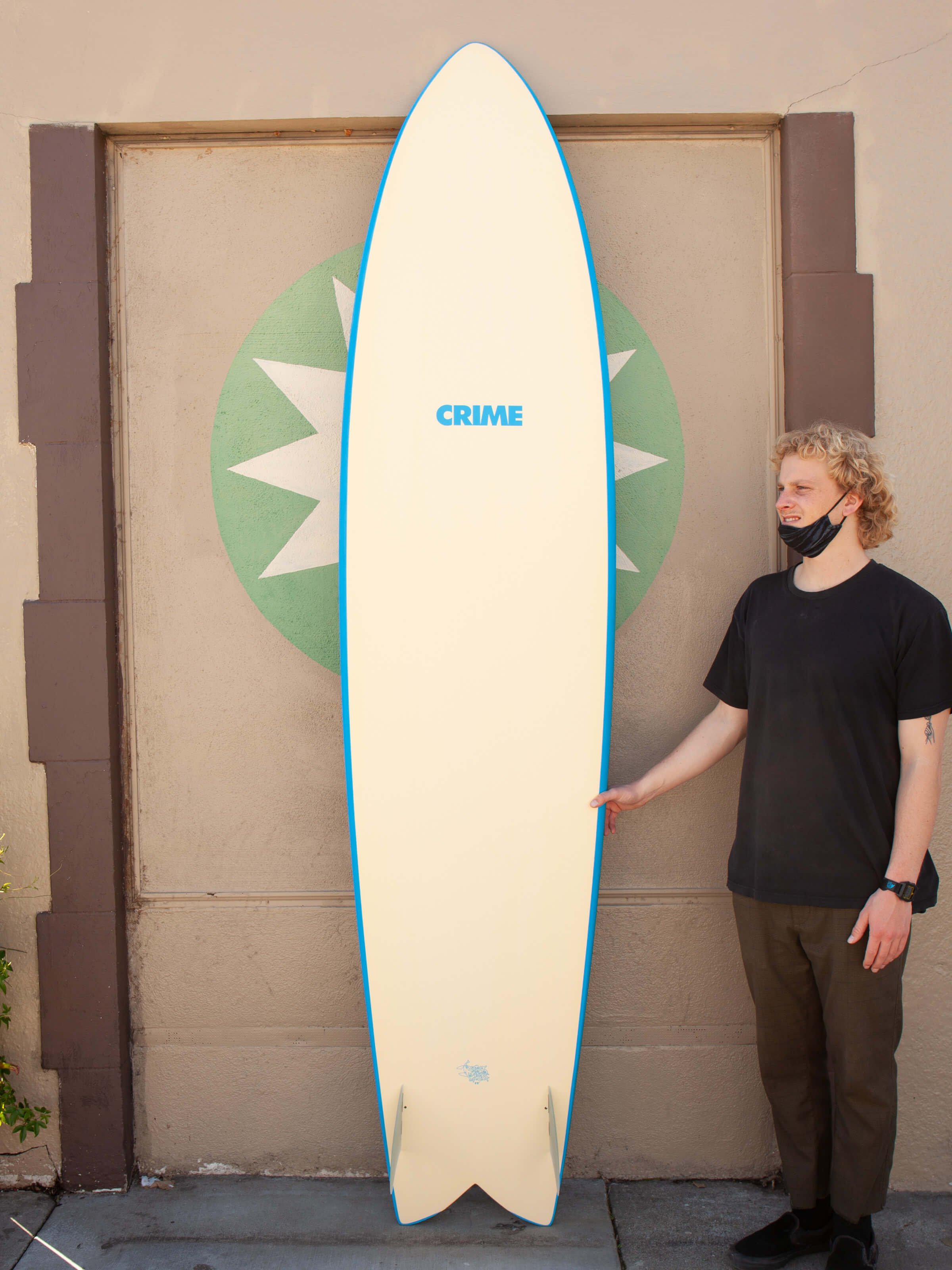 8'10 Crime Long Fish - Black/Red - Mollusk Surf Shop