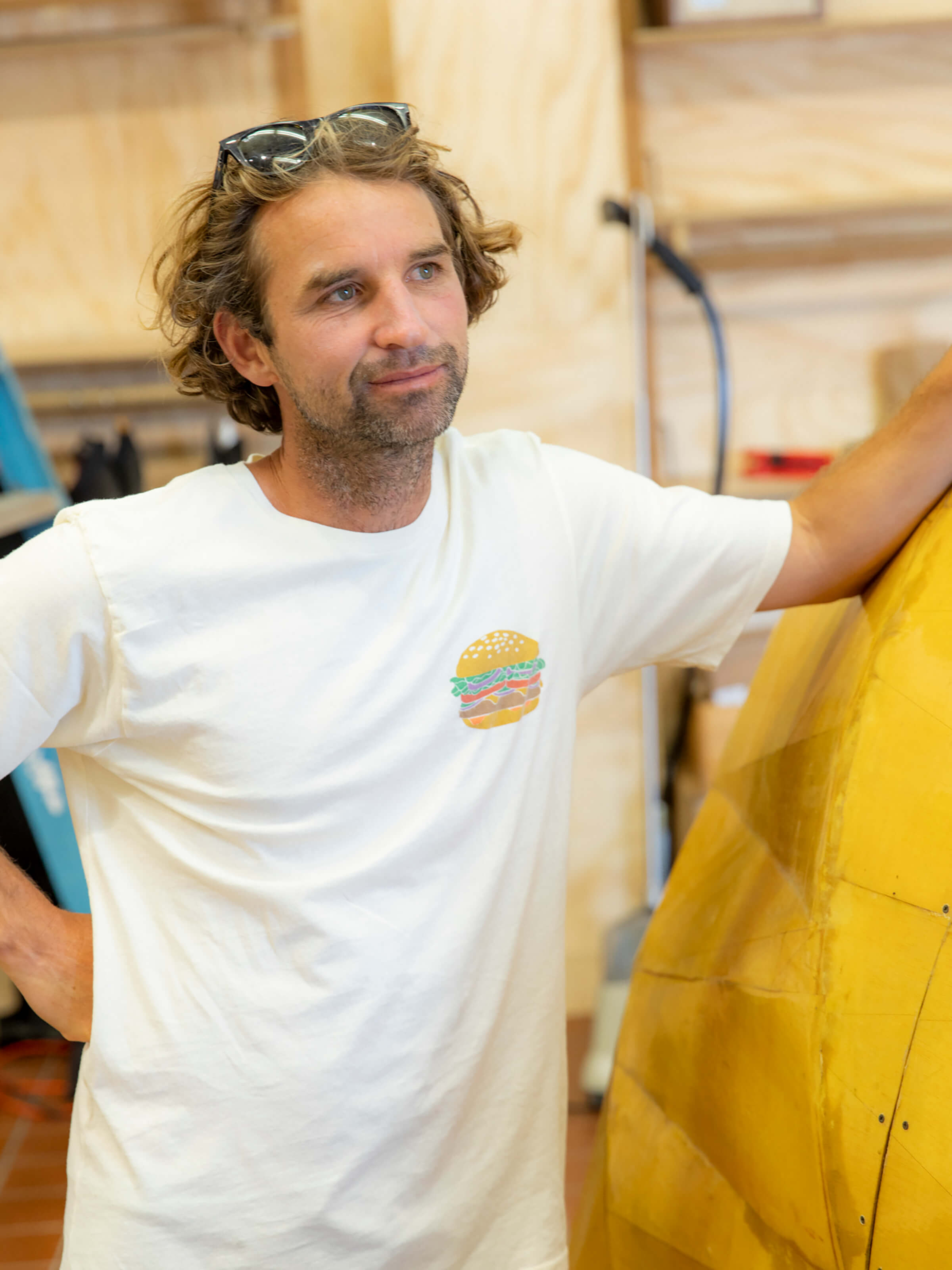 Cheeseburger Tee - S - Mollusk Surf Shop