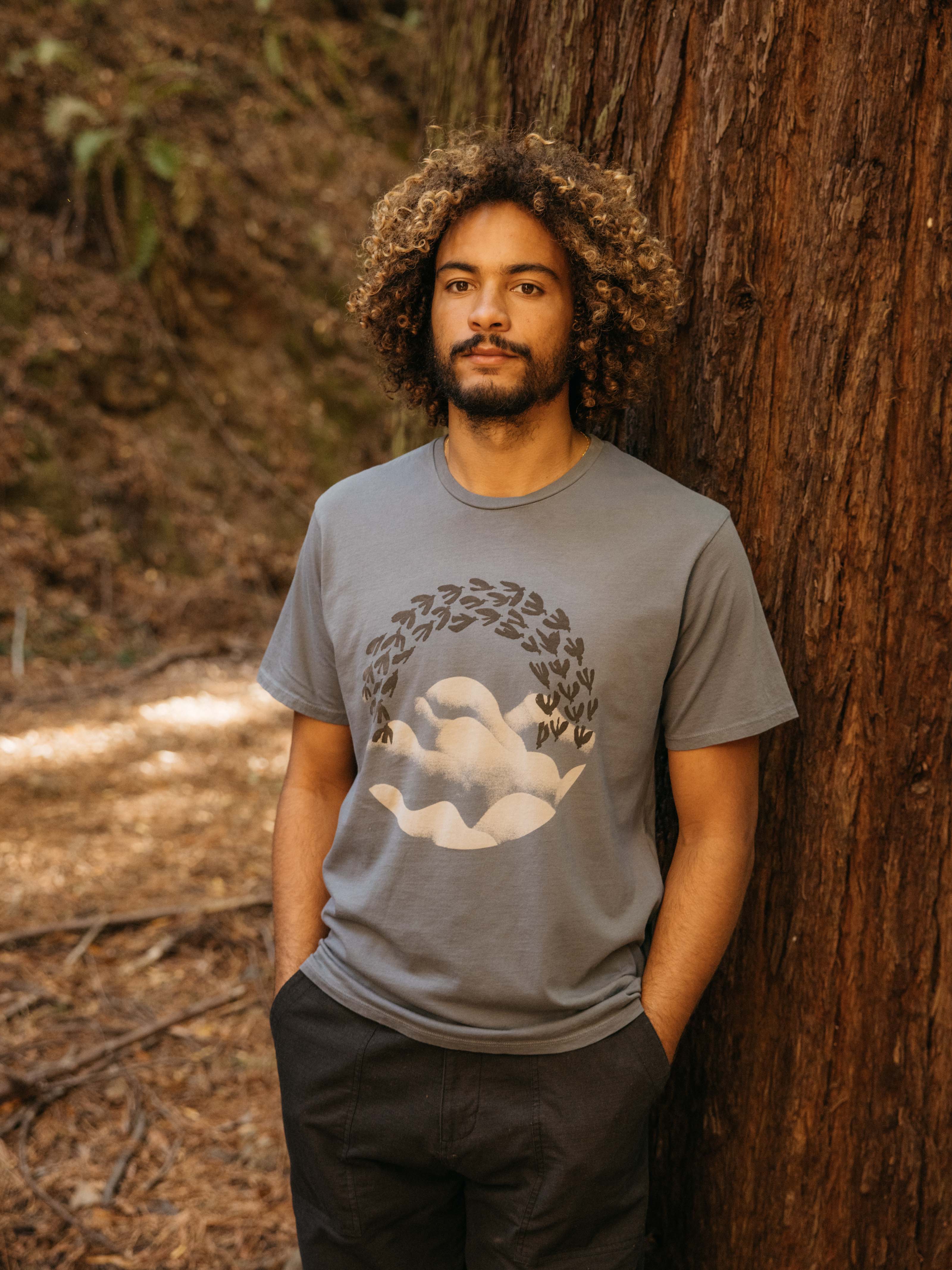 Cloud Bird Tee - S - Mollusk Surf Shop