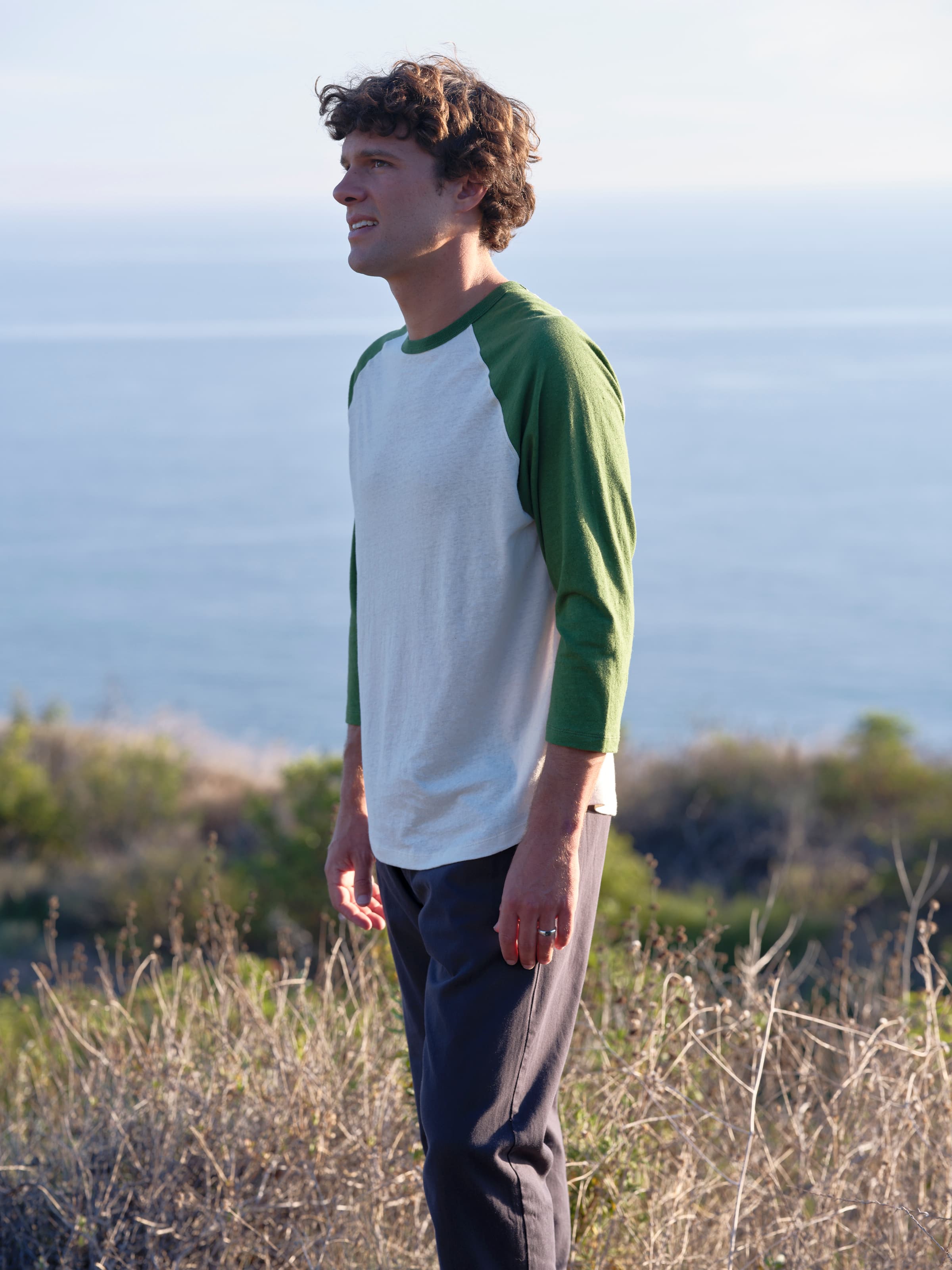 Hemp Baseball Tee - S - Mollusk Surf Shop