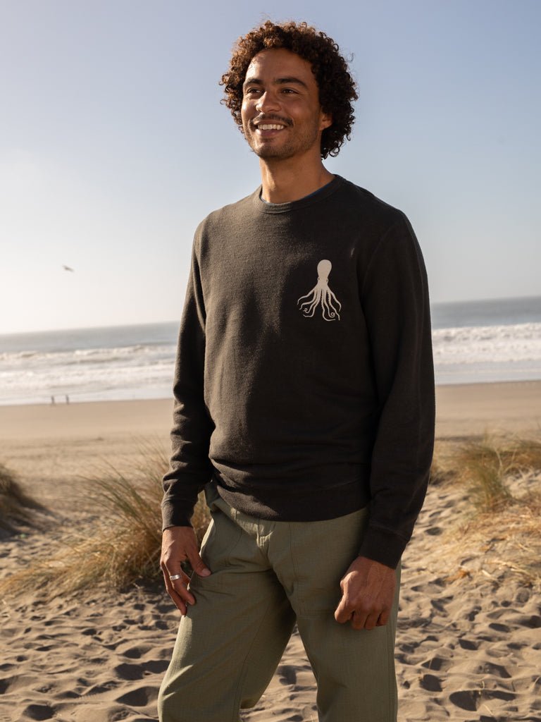 Hemp Octo Crew - S - Mollusk Surf Shop