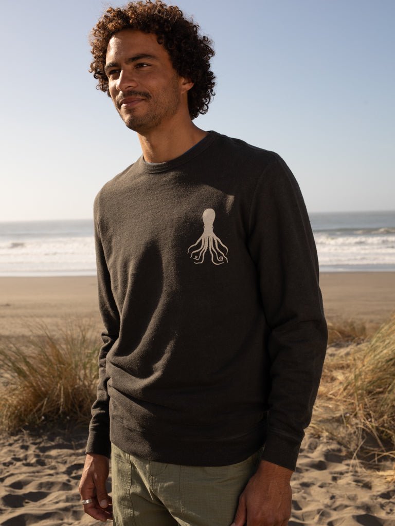 Hemp Octo Crew - S - Mollusk Surf Shop