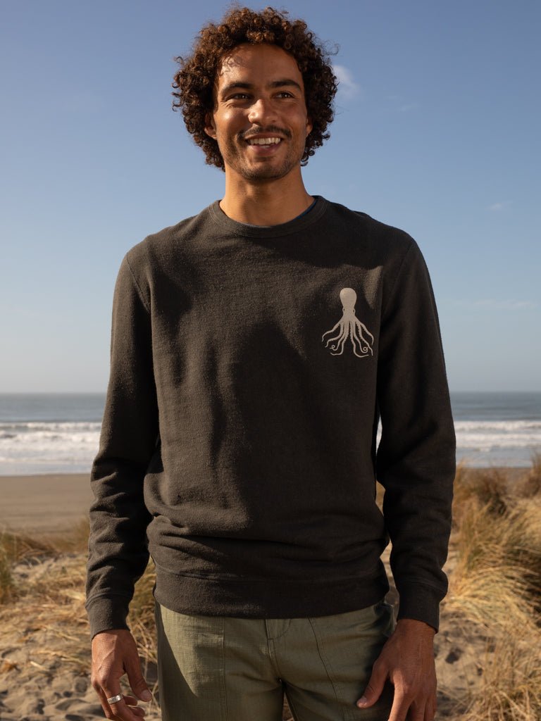 Hemp Octo Crew - S - Mollusk Surf Shop