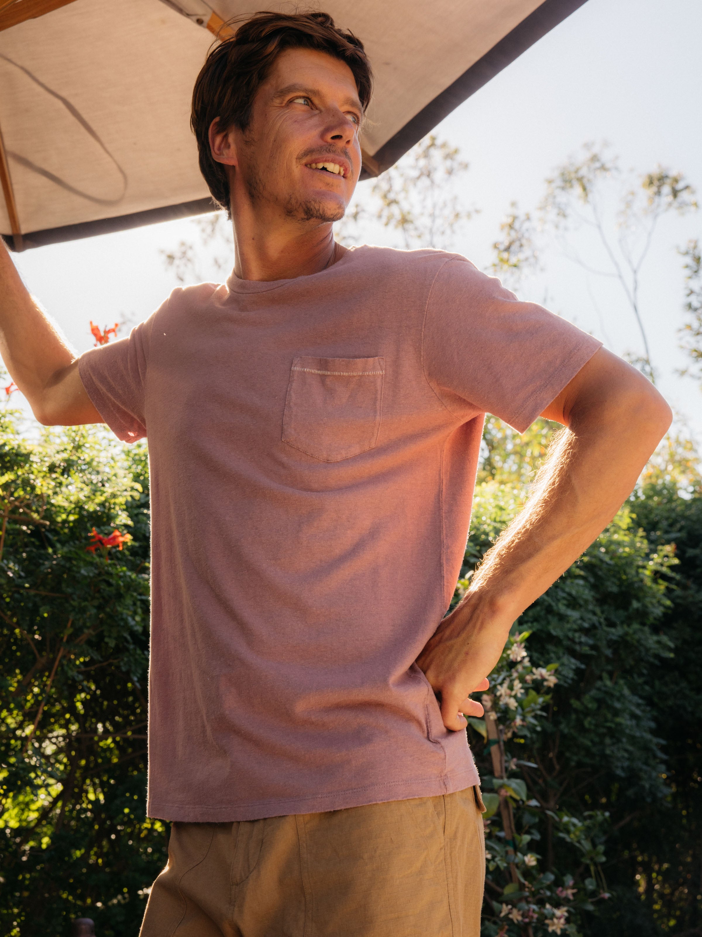 Hemp Pocket Tee - S - Mollusk Surf Shop
