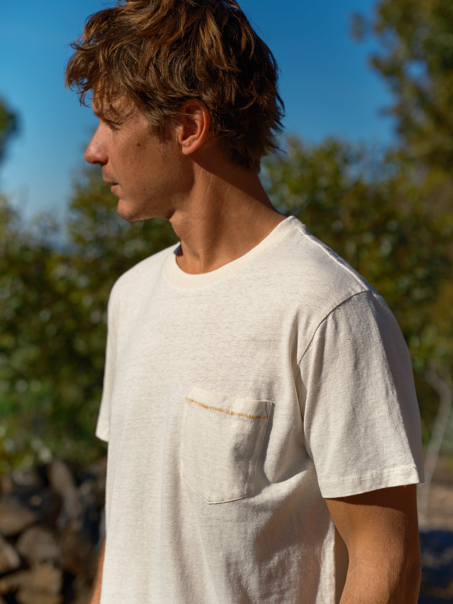 Hemp Pocket Tee - S - Mollusk Surf Shop