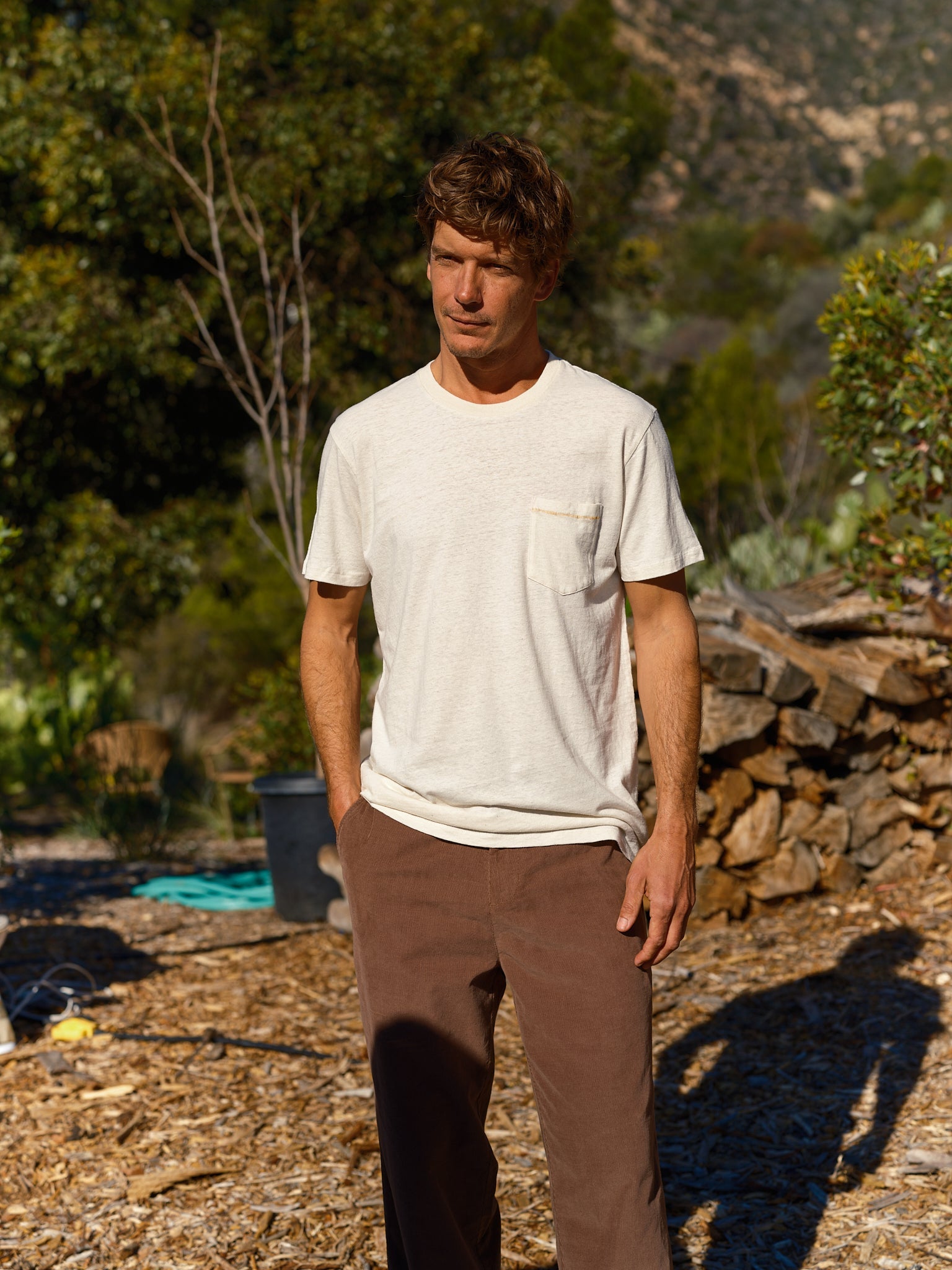 Hemp Pocket Tee - S - Mollusk Surf Shop