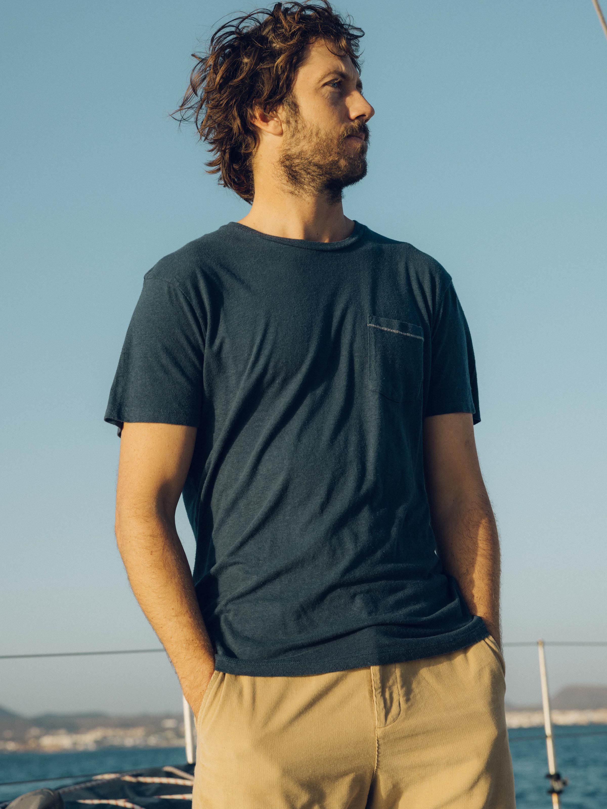 Hemp Pocket Tee - S - Mollusk Surf Shop