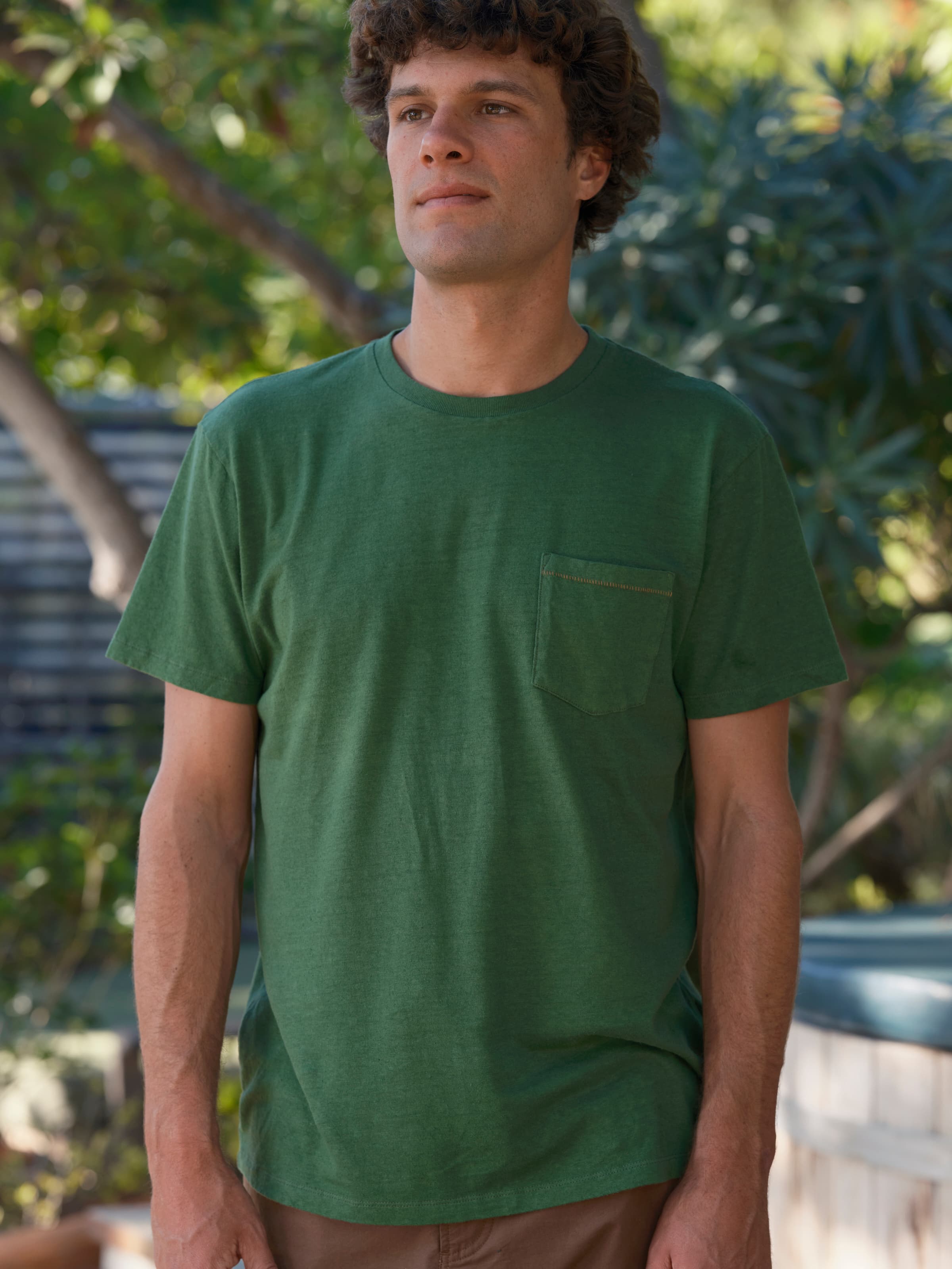 Hemp Pocket Tee - S - Mollusk Surf Shop