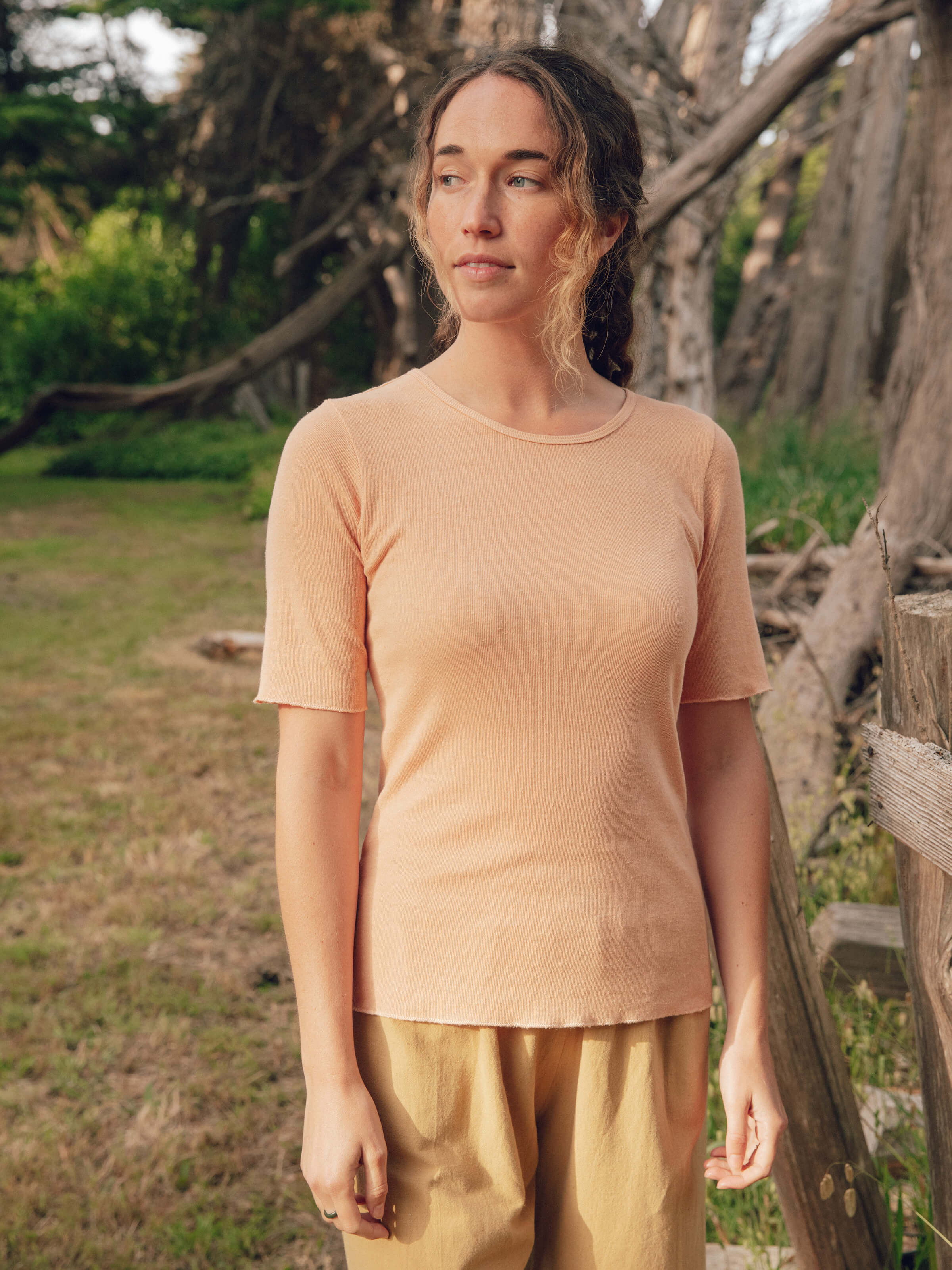 Hemp Rib Tee - XS - Mollusk Surf Shop