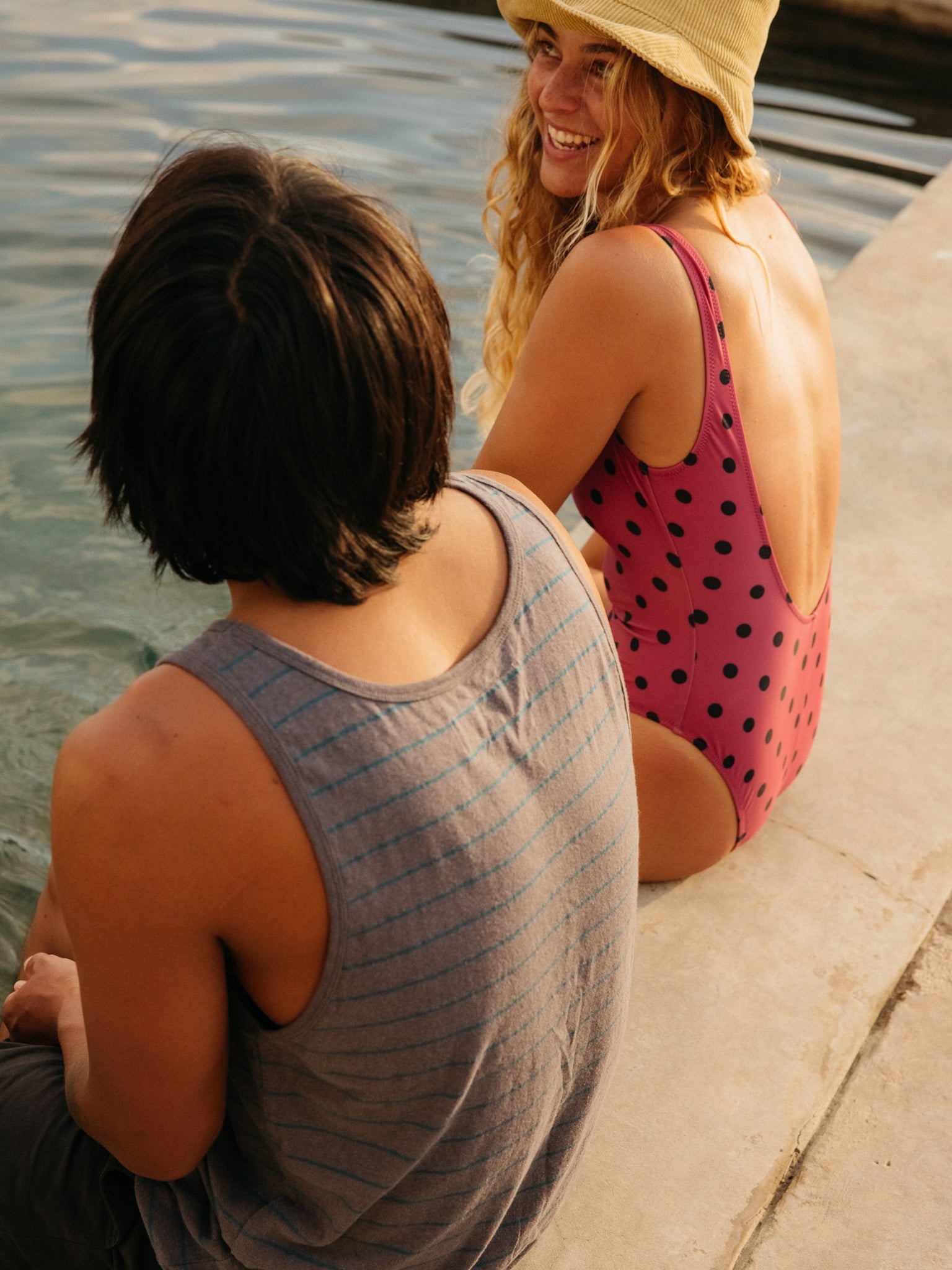 Hemp Stripe Tank - S - Mollusk Surf Shop