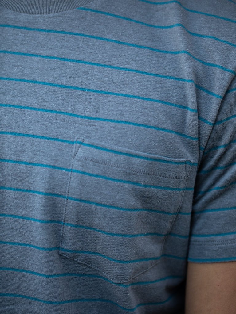 Hemp Stripe Tee - S - Mollusk Surf Shop - description